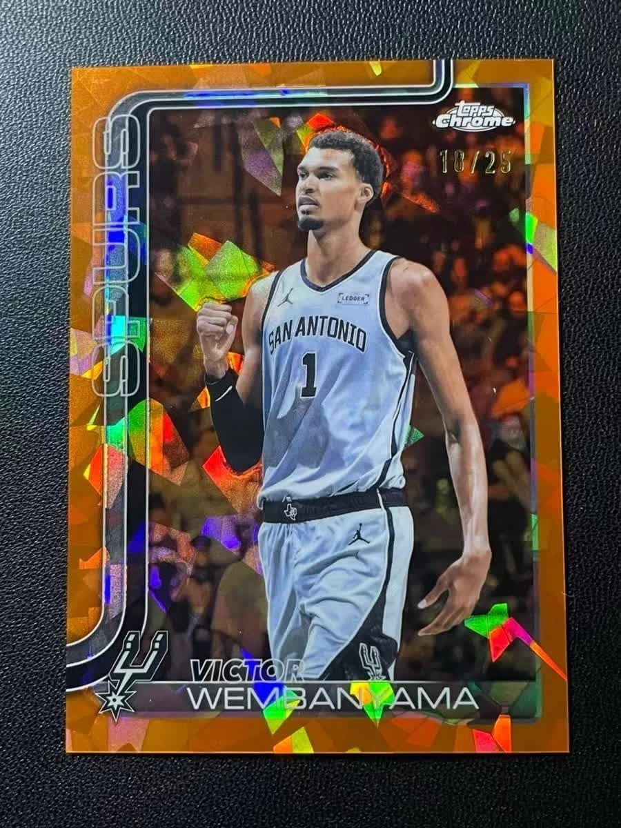 Victor Wembanyama Orange Sapphire serial 10 of 25
