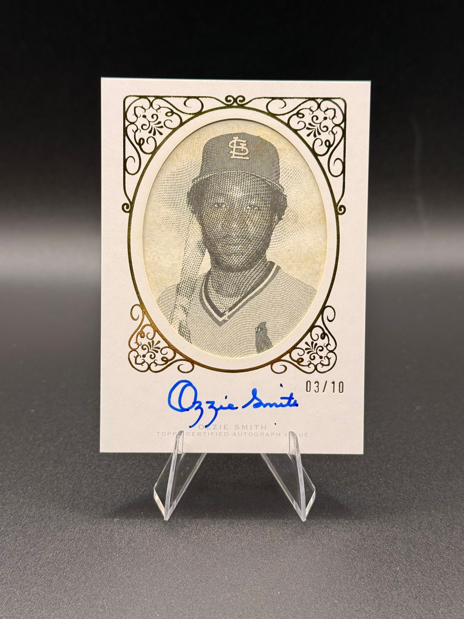 Ozzie Smith Base serial 3 of 10