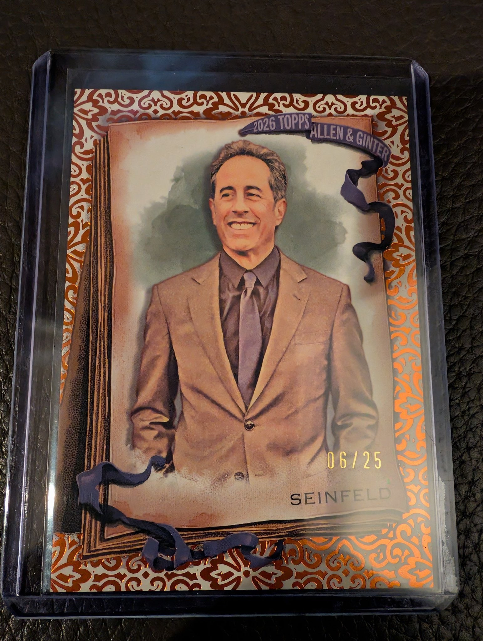 Jerry Seinfeld Orange Foil Filagree serial 6 of 25