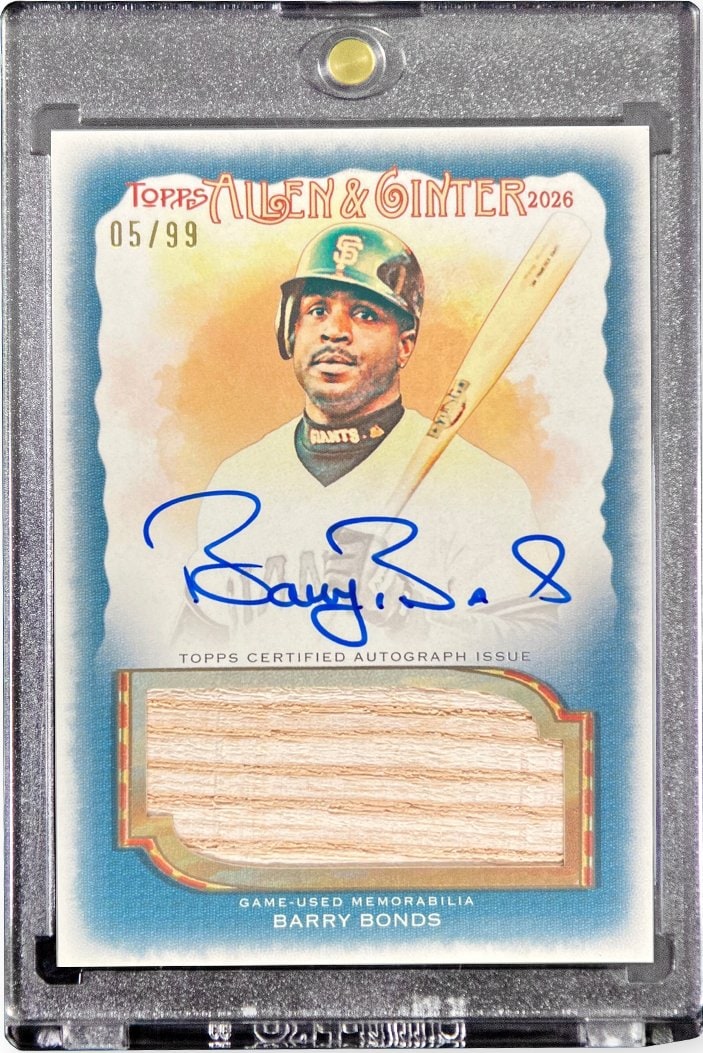 Barry Bonds Base serial 5 of 99