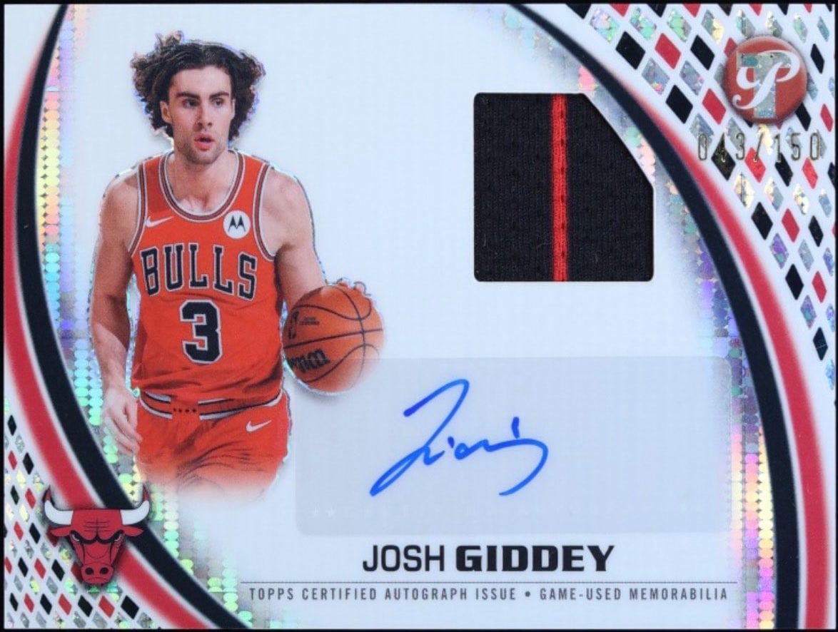 Josh Giddey Refractor serial 43 of 150