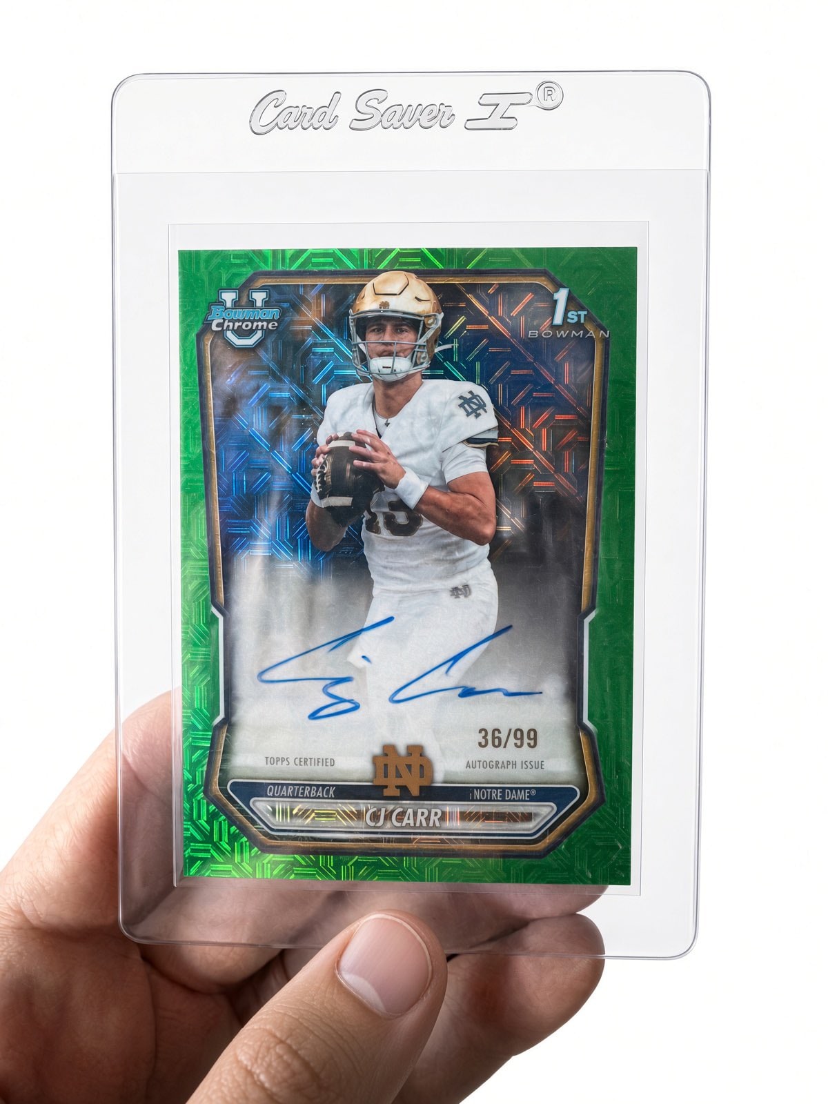 CJ Carr Green Mojo serial 36 of 99