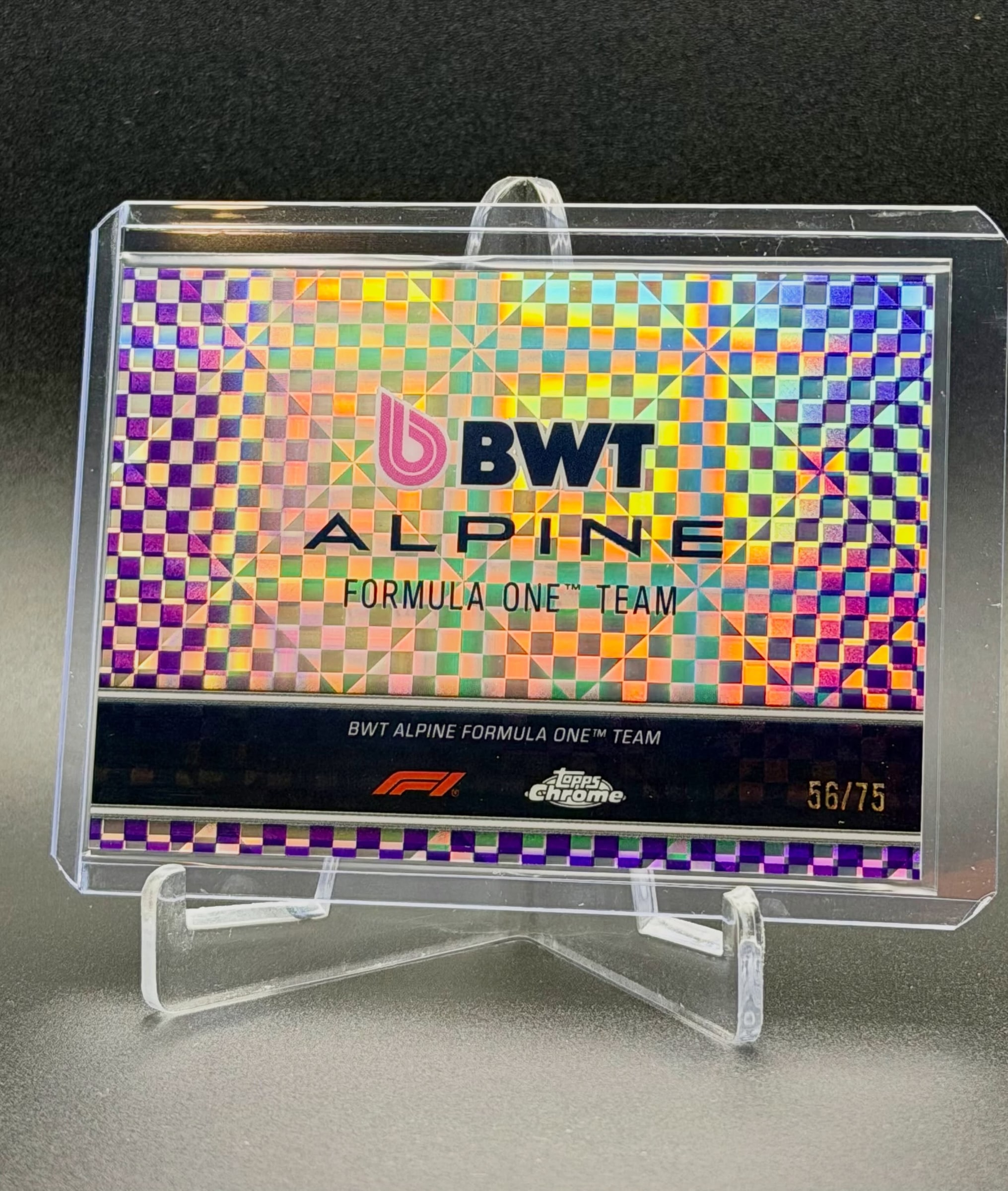 188 Purple Checker Flag serial 56 of 75