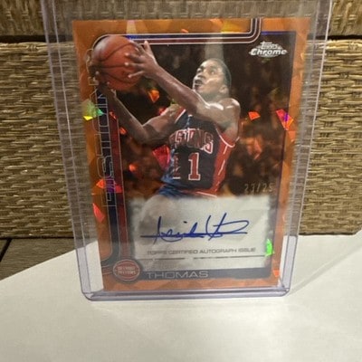 Isiah Thomas Orange Sapphire serial 23 of 25