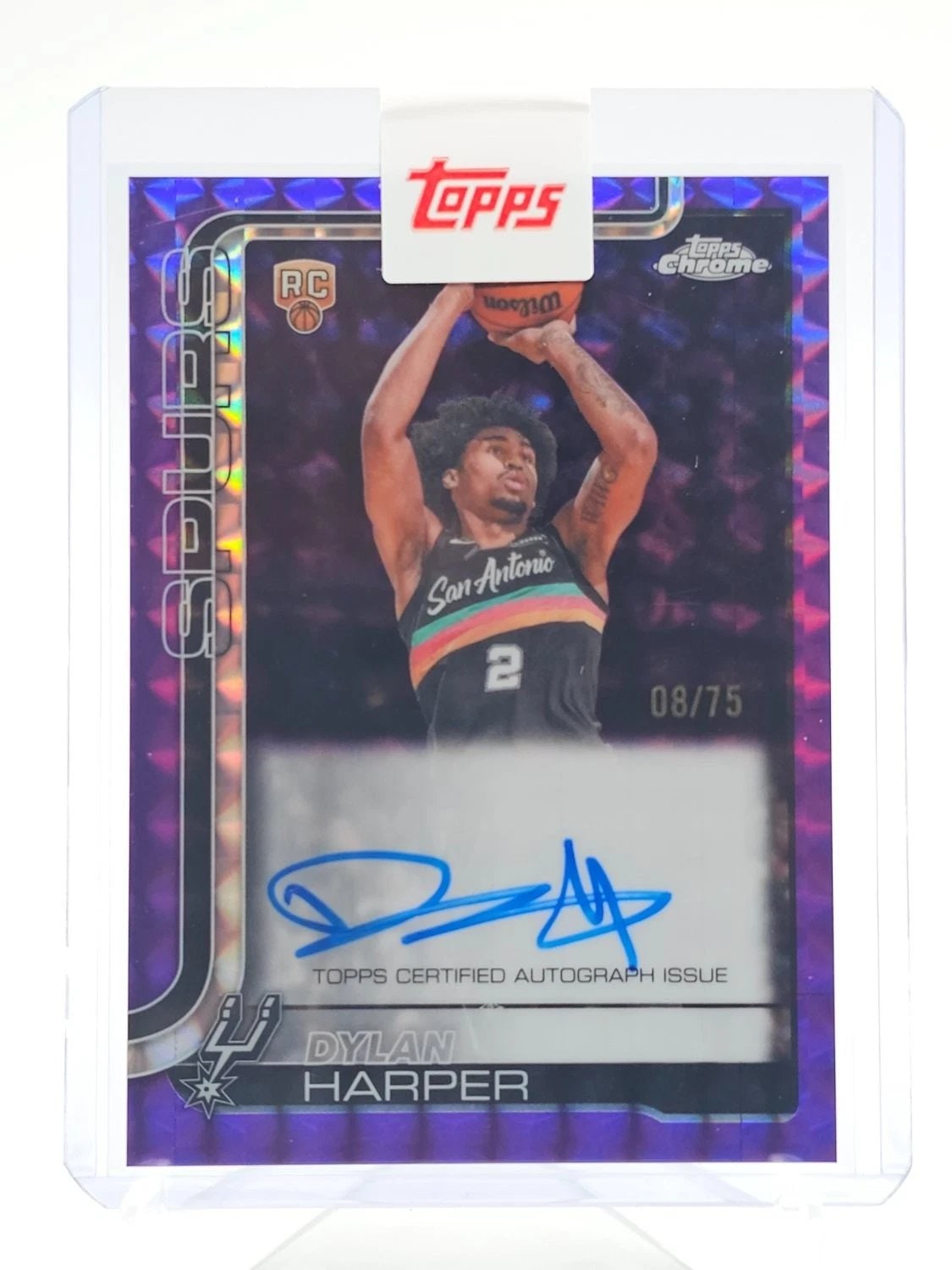 Dylan Harper Purple Geometric serial 8 of 75