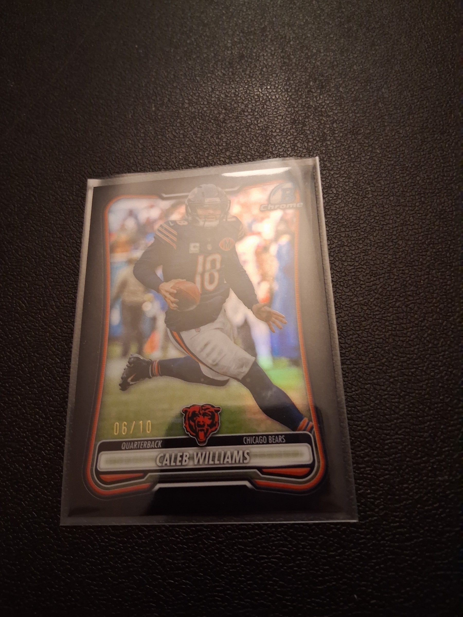 Caleb Williams Black Refractor serial 6 of 10