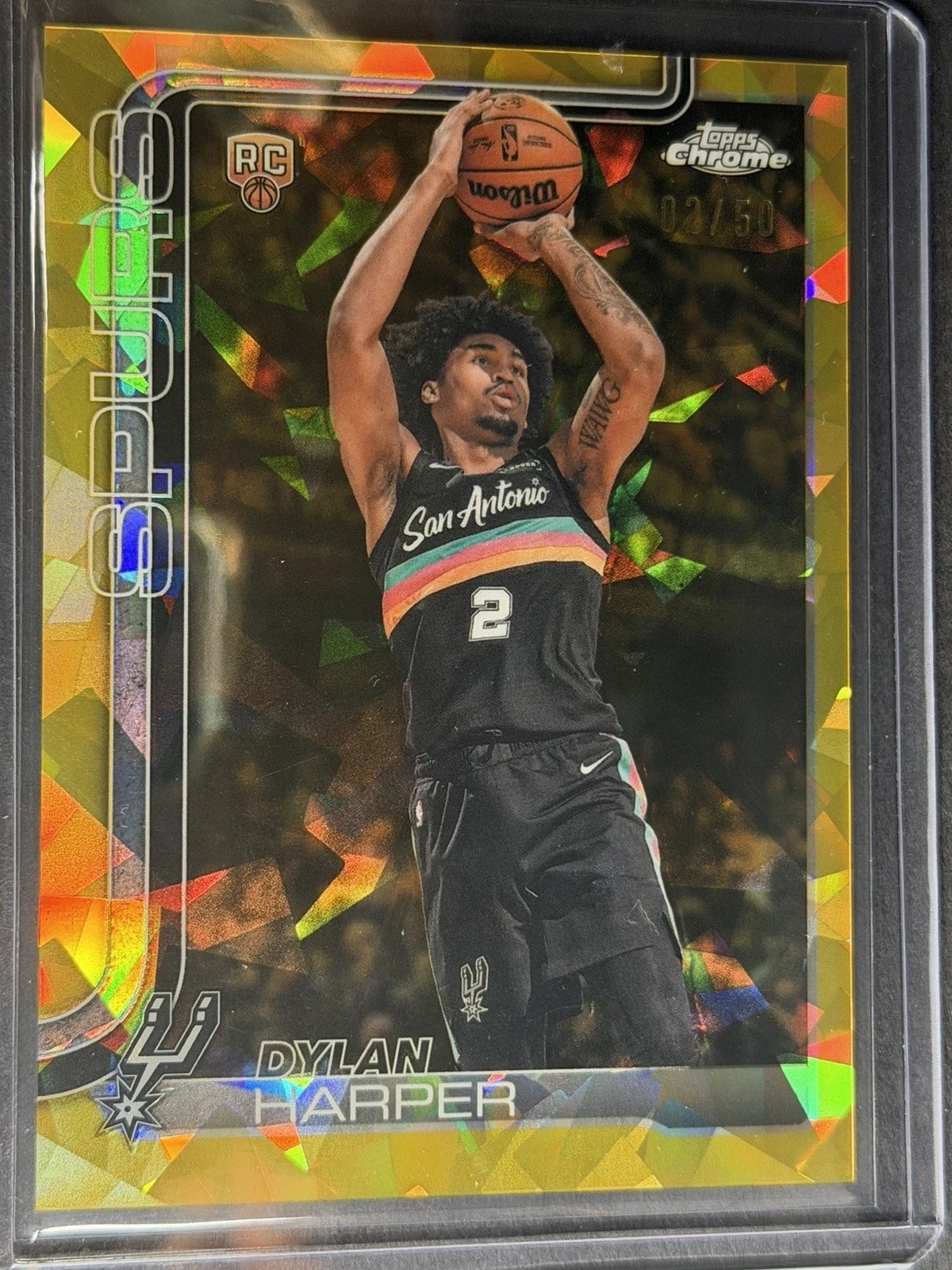 Dylan Harper Gold Sapphire serial 2 of 50
