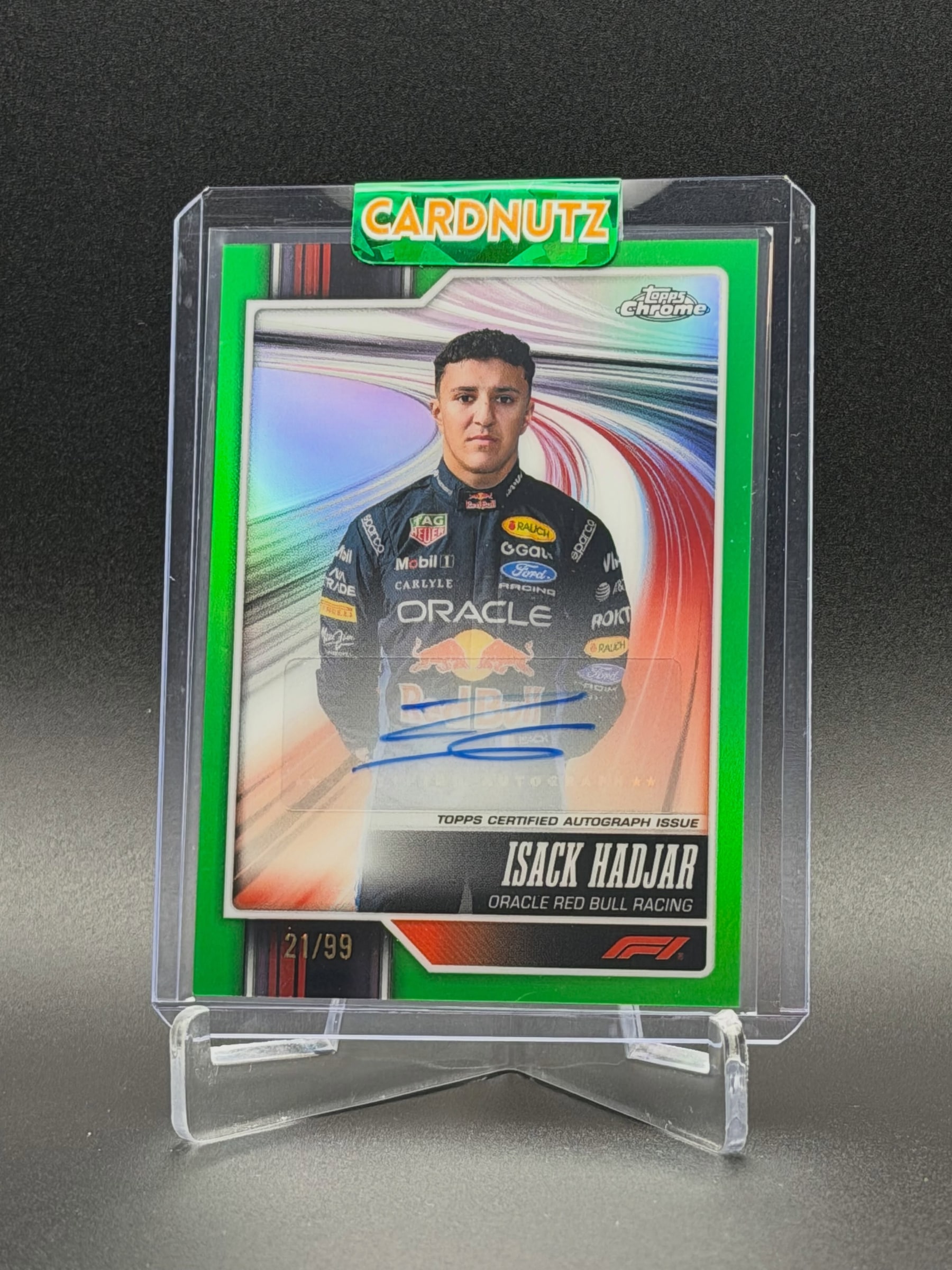 Isack Hadjar Green Refractor serial 21 of 99