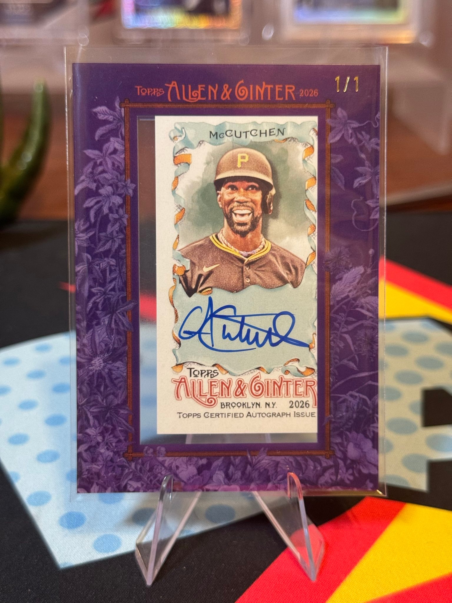 Andrew McCutchen Purple Frame serial 1 of 1