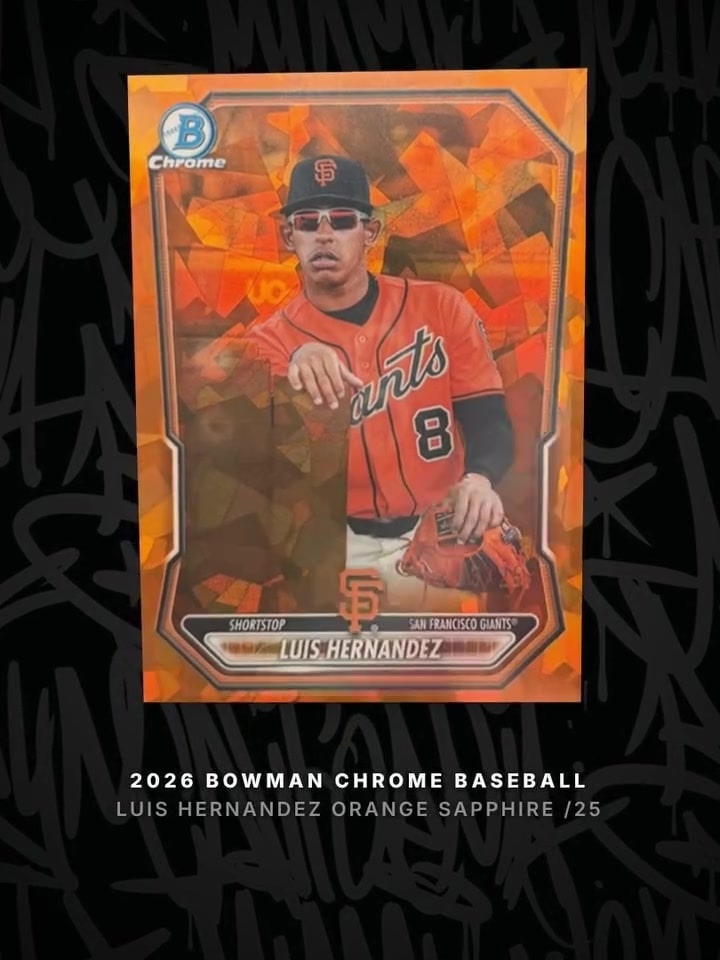 Luis Hernandez Orange Sapphire serial 12 of 25