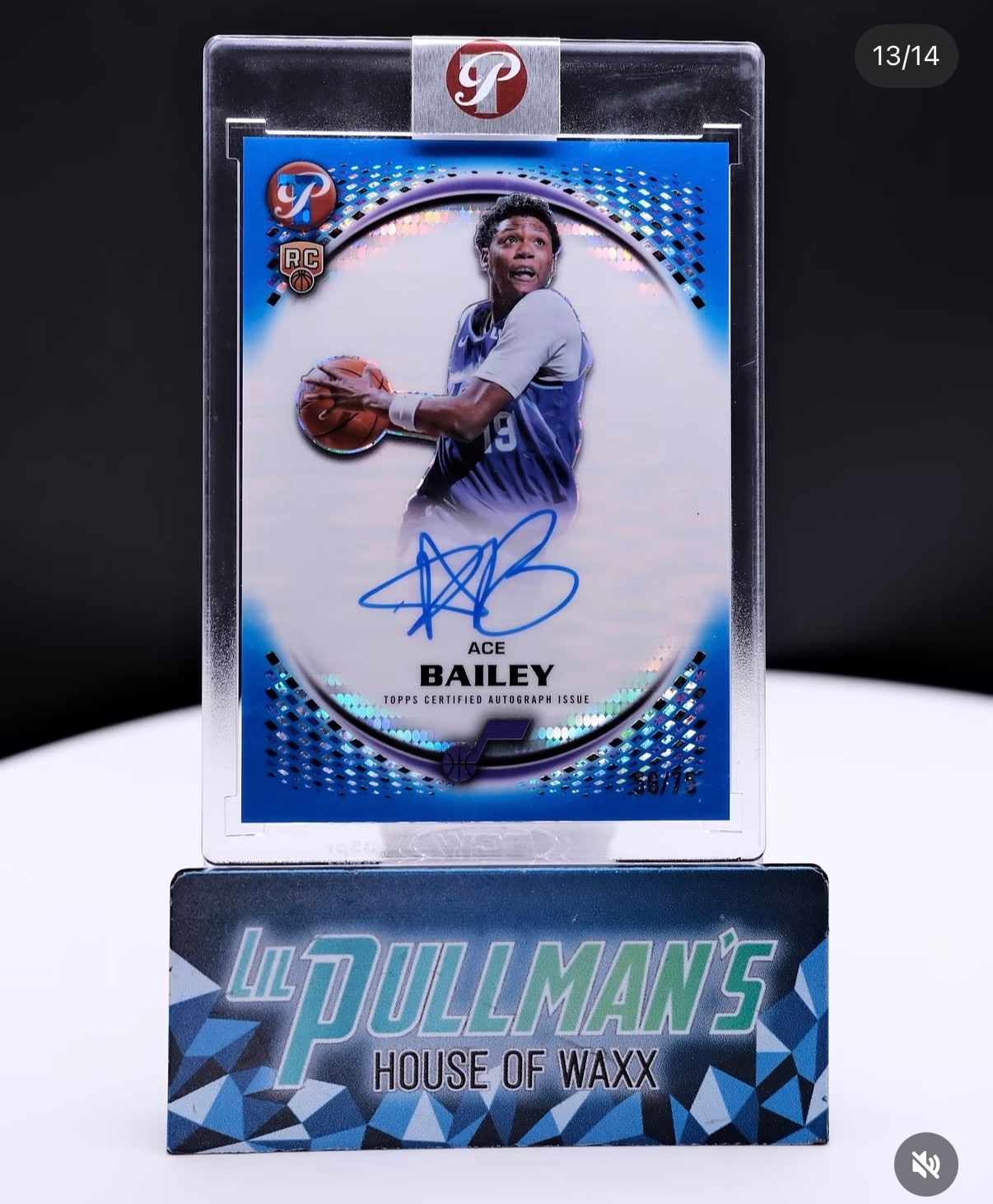 Ace Bailey Pristine Blue serial 56 of 75