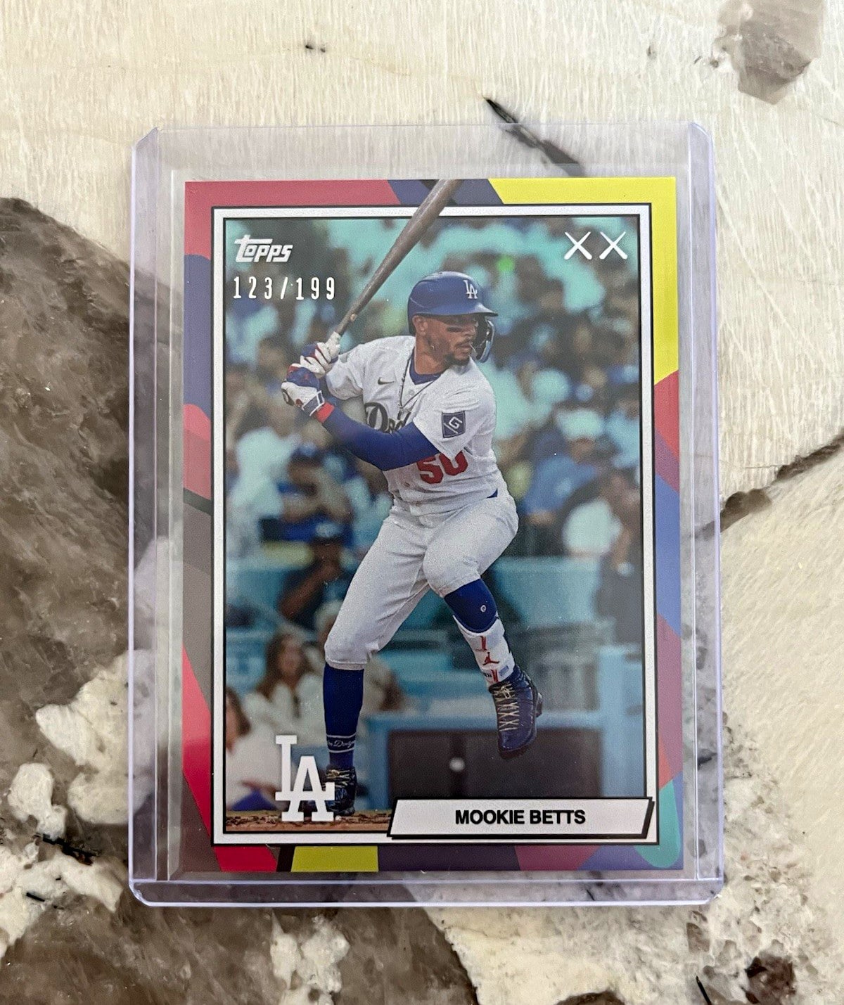 Mookie Betts Aqua serial 123 of 199