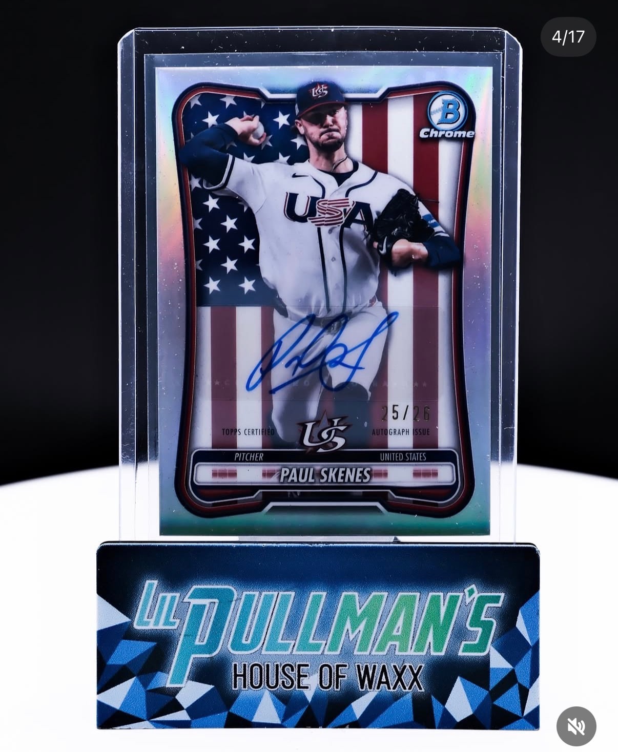 Paul Skenes Autograph Parallel serial 25 of 26