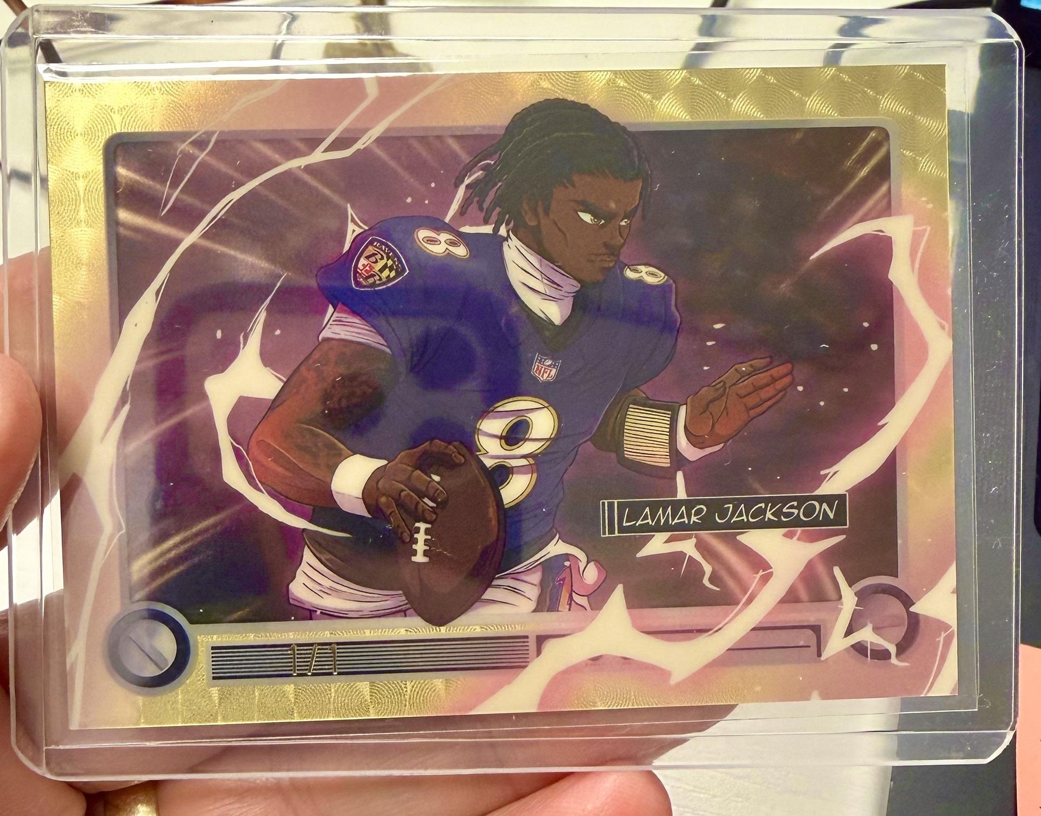 Lamar Jackson SuperFractor serial 1 of 1