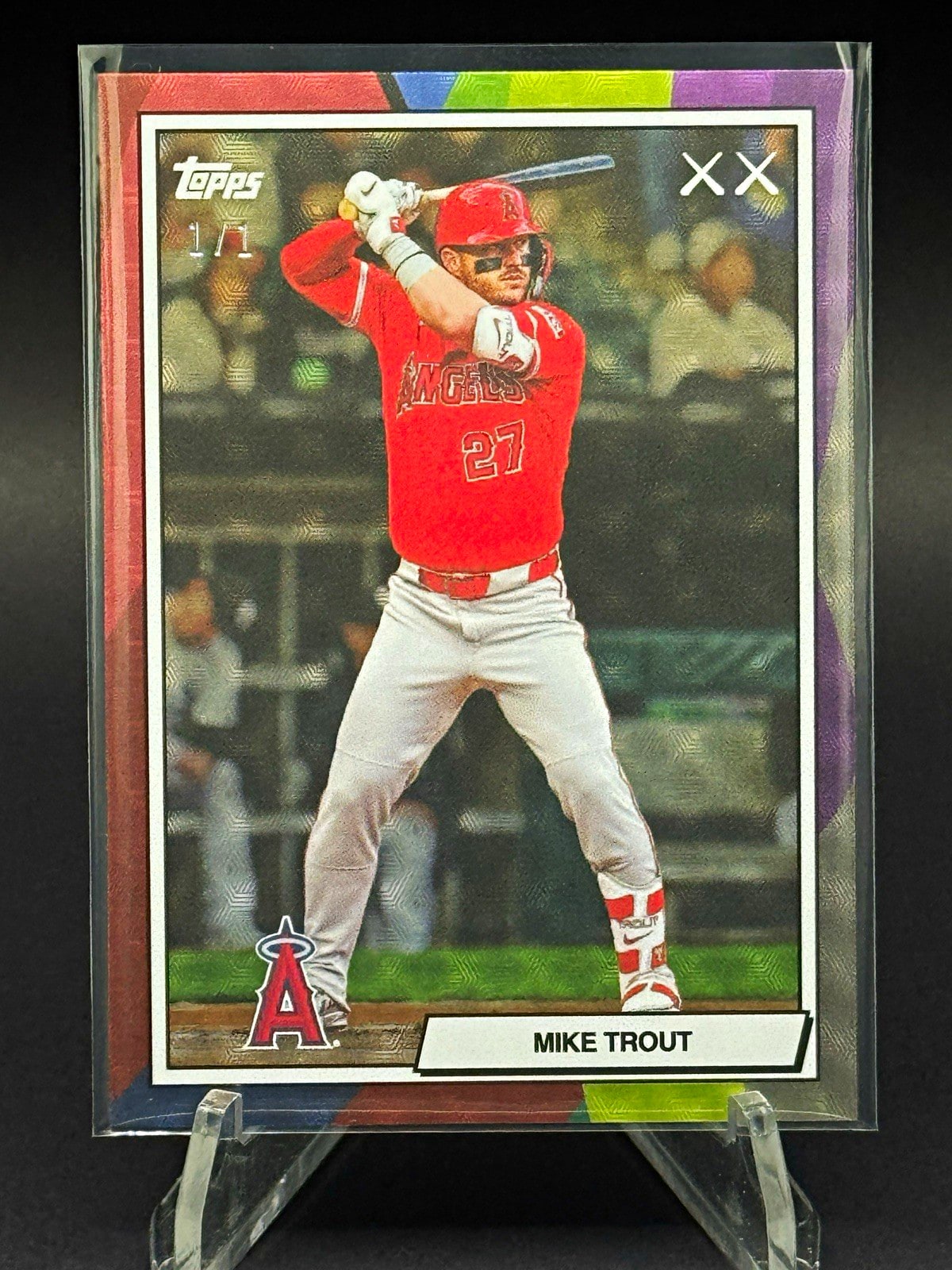 Mike Trout FoilFractor serial 1 of 1