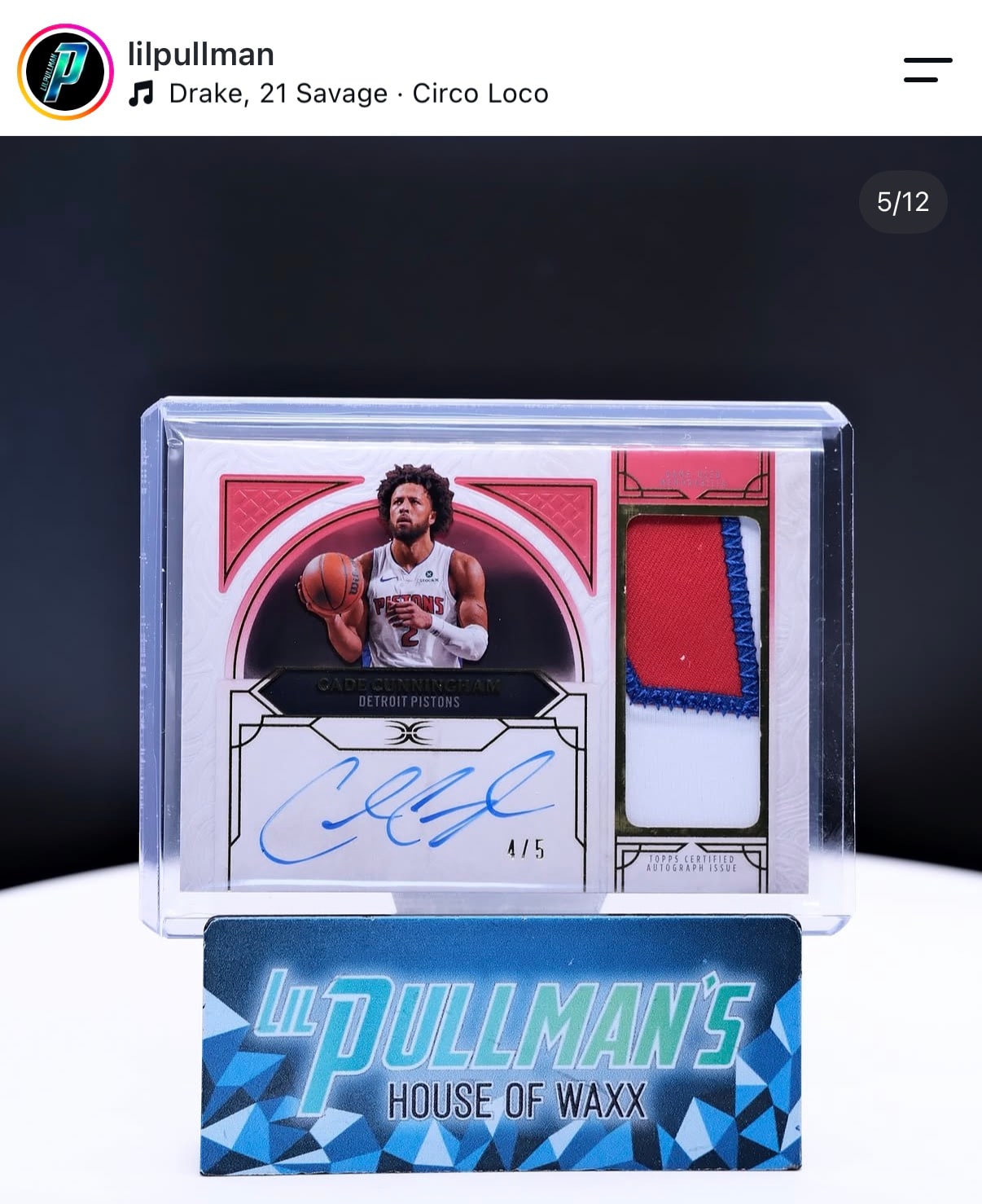 Cade Cunningham Red serial 4 of 5