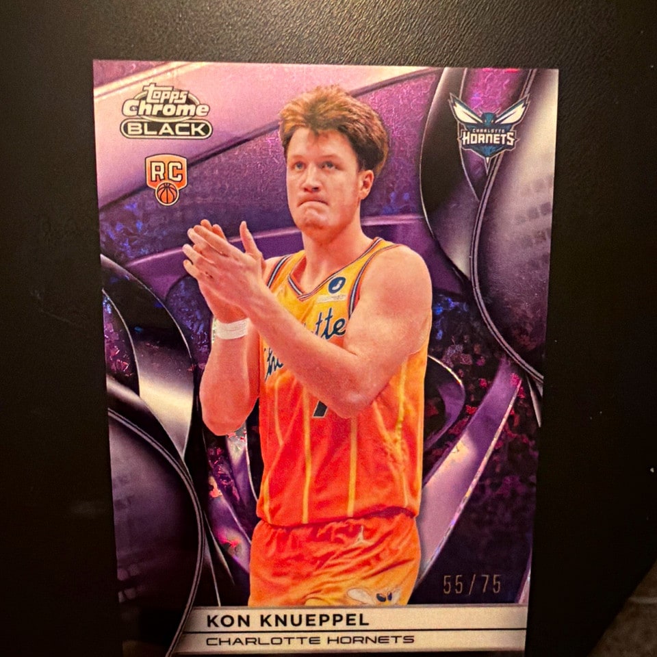 Kon Knueppel Base Purple Refractor serial 55 of 75
