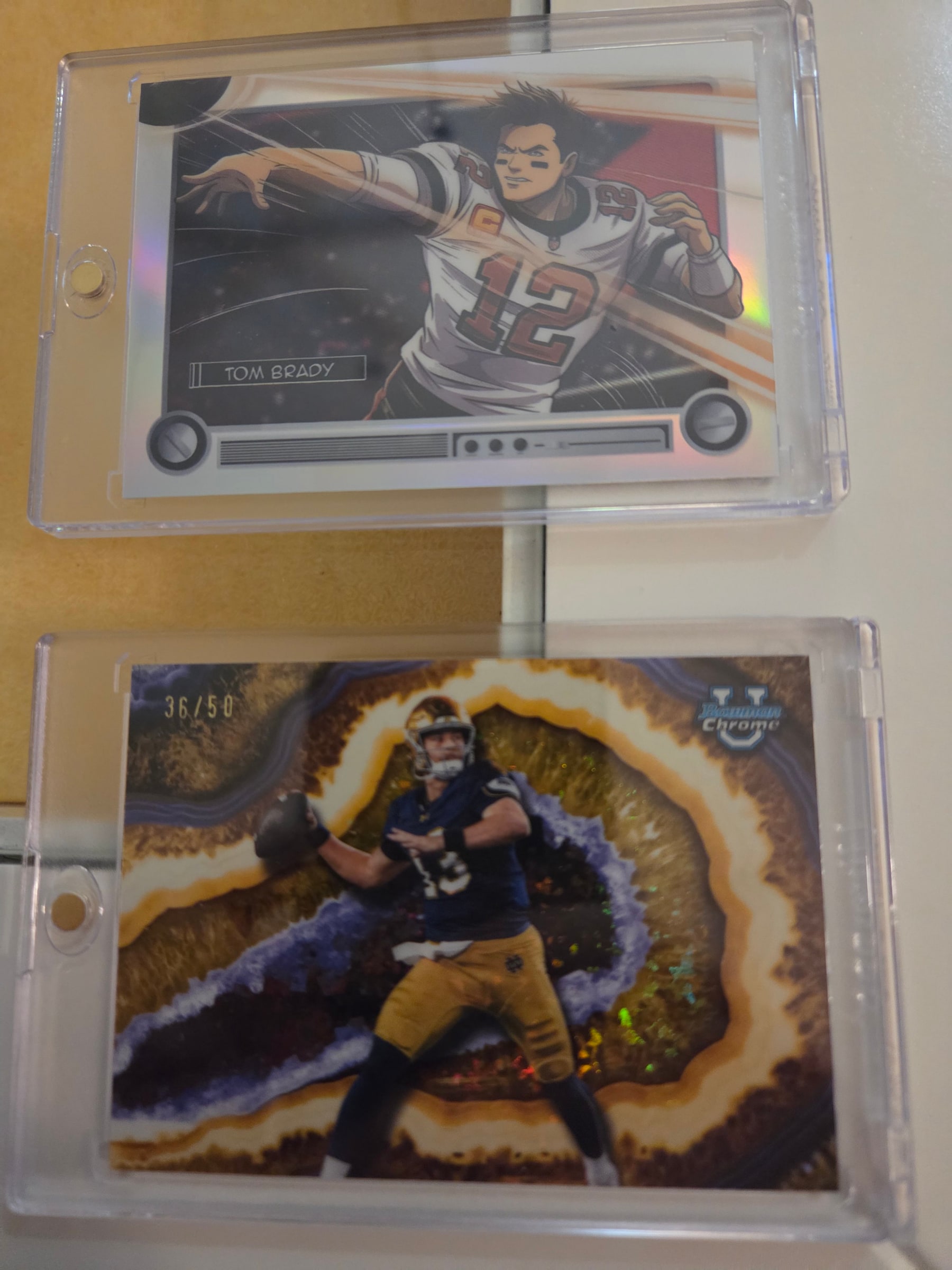 CJ Carr Gold Crystal Refractor serial 36 of 50