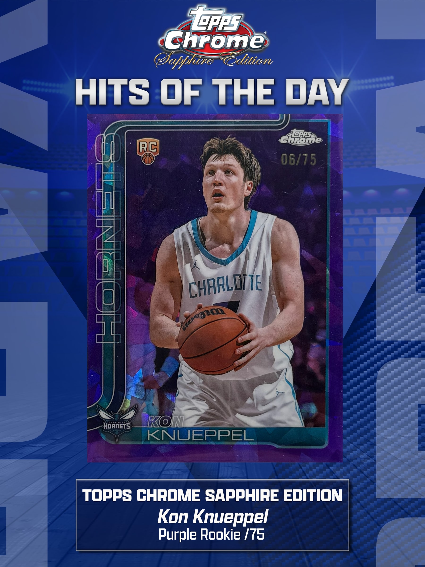 Kon Knueppel Purple Sapphire serial 6 of 75