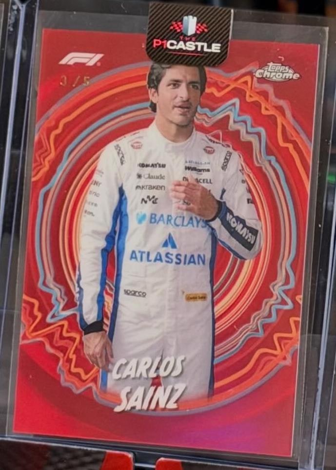 Carlos Sainz Red Refractor serial 3 of 5