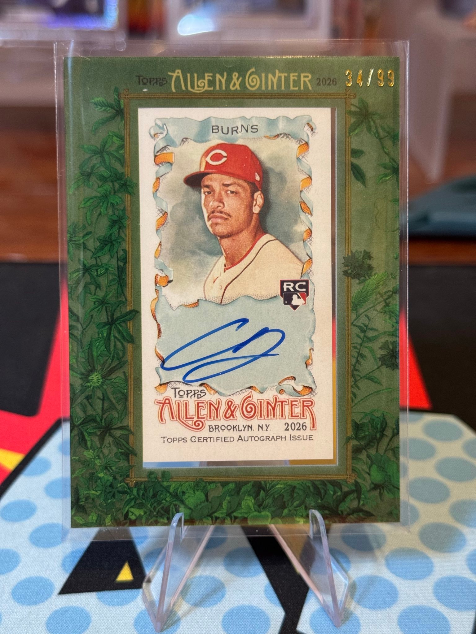 Chase Burns Green Frame serial 34 of 99