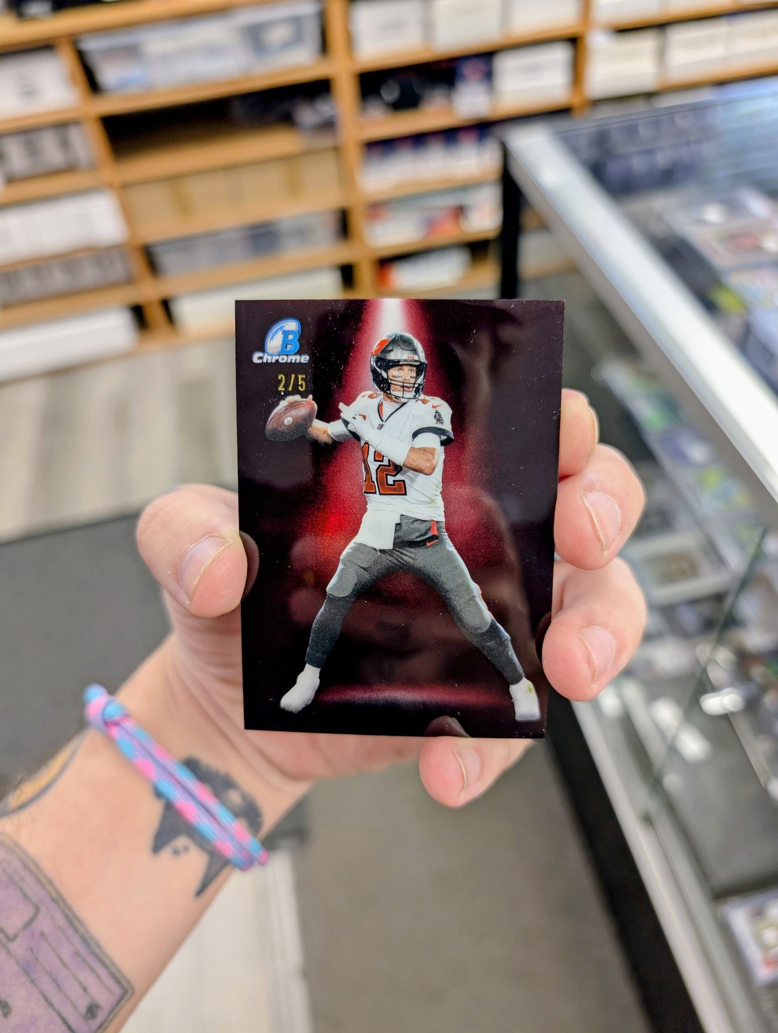 Tom Brady Red Refractor serial 2 of 5