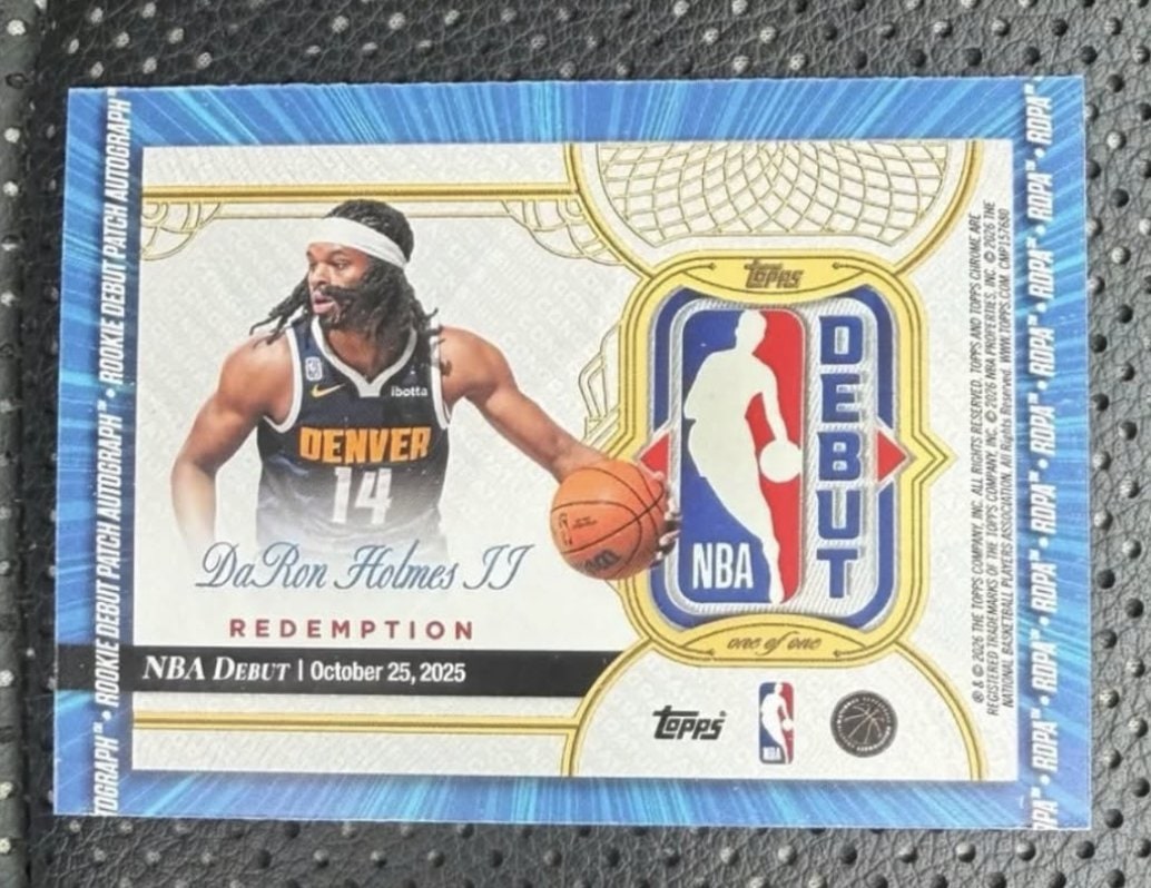 DaRon Holmes II Base serial 1 of 1
