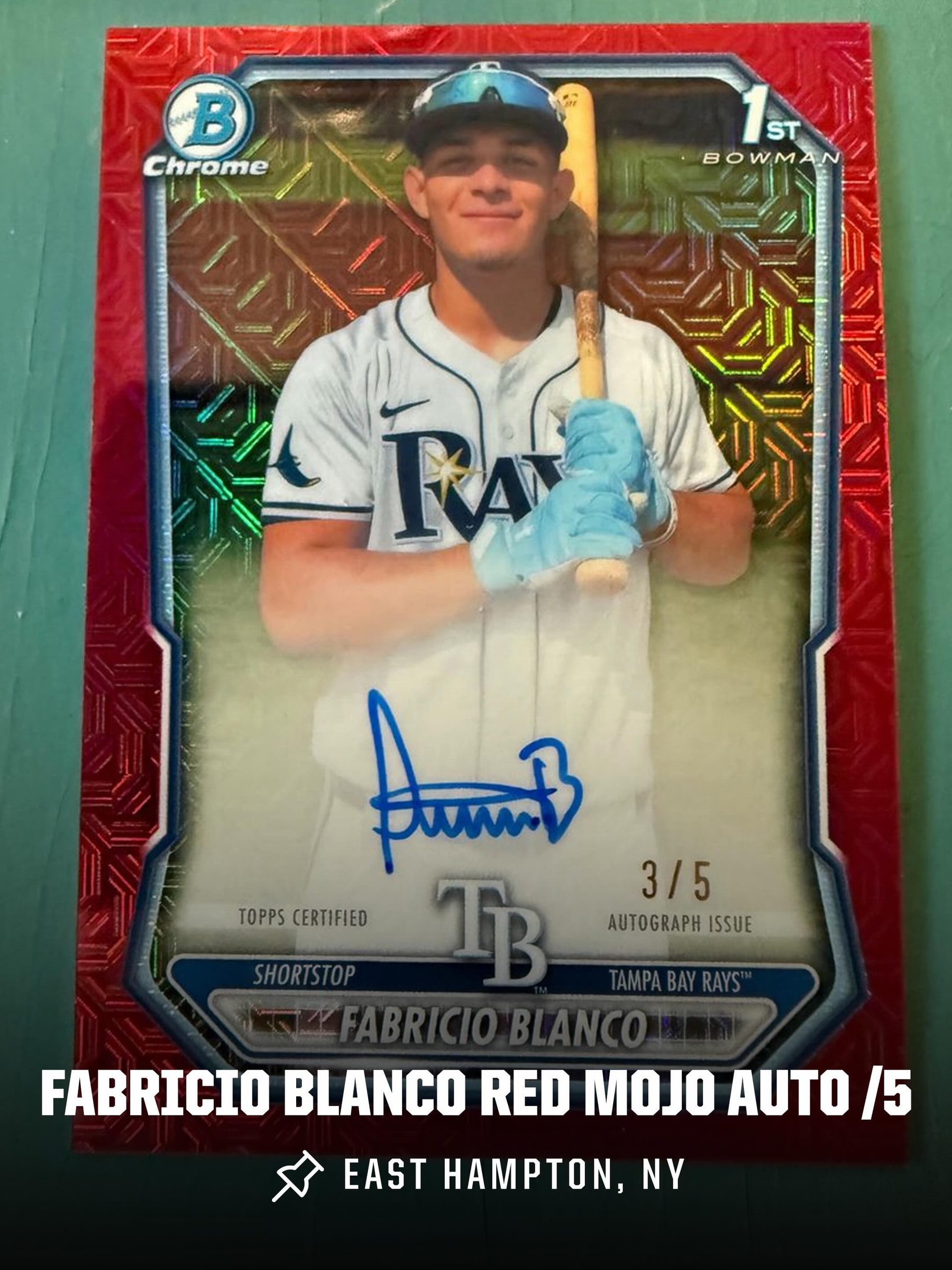 Fabricio Blanco Red Mojo Refractor serial 3 of 5