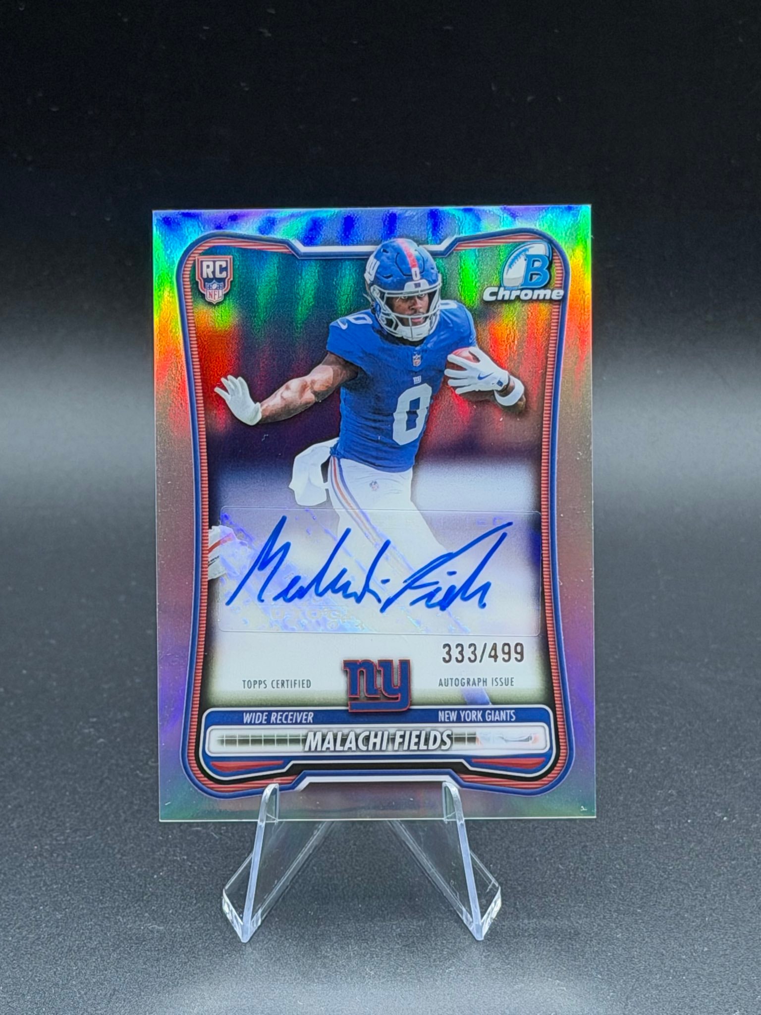 Malachi Fields Refractor serial 333 of 499