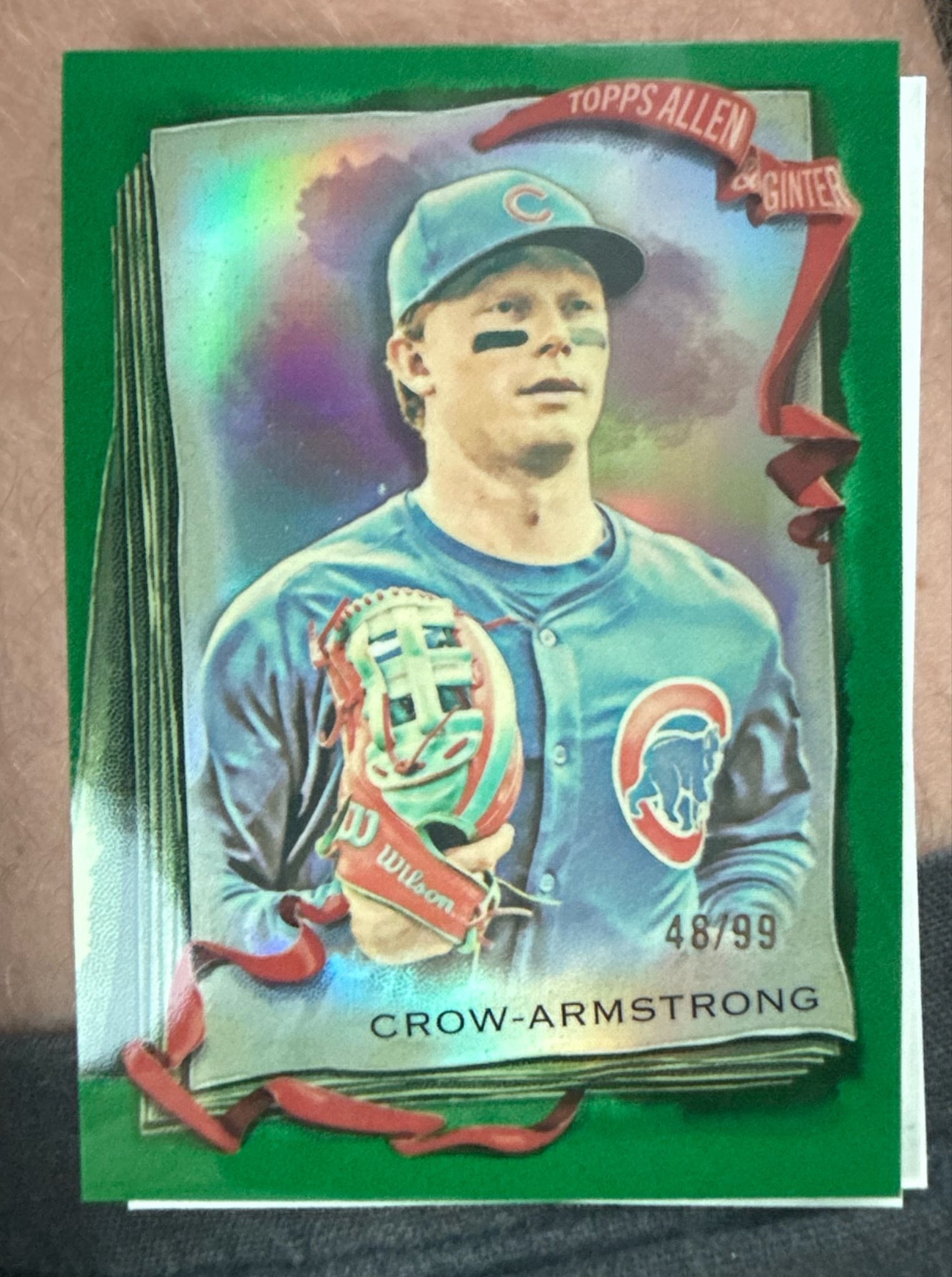 Pete Crow-Armstrong Green Refractor serial 48 of 99