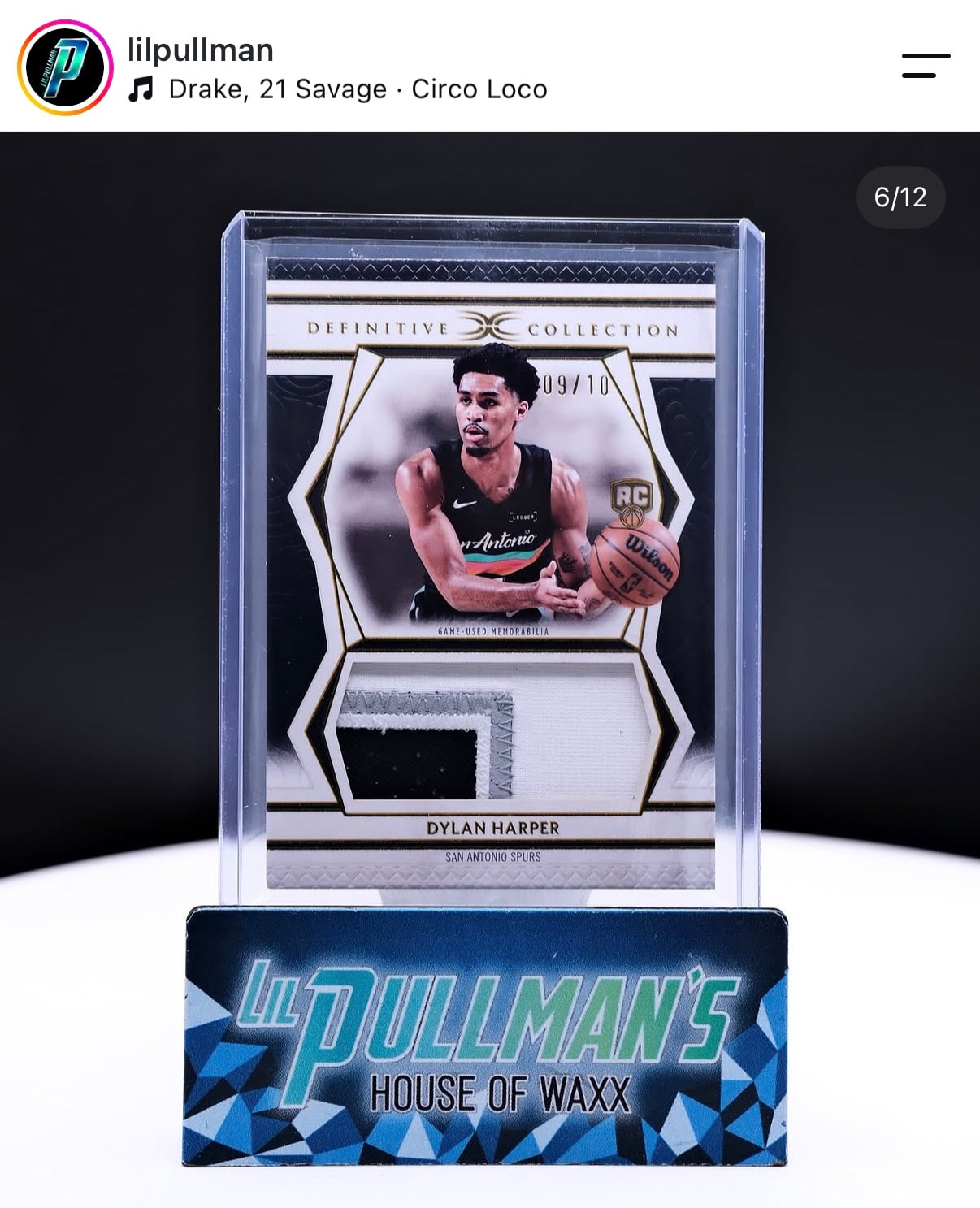 Dylan Harper Black serial 9 of 10