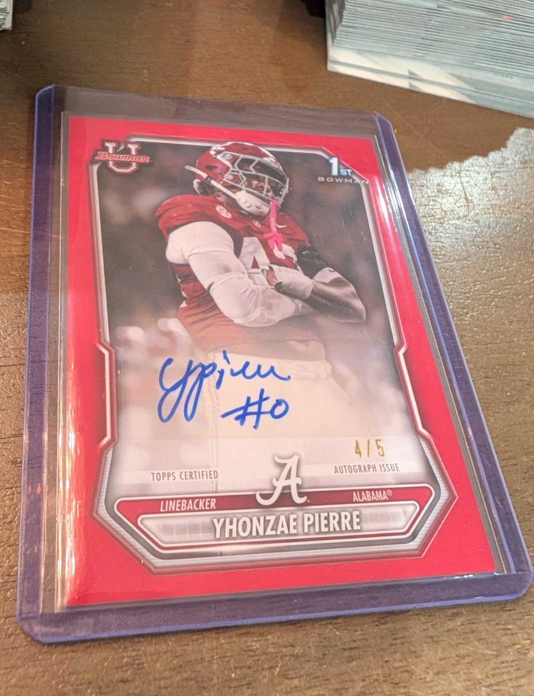 Yhonzae Pierre Red serial 4 of 5