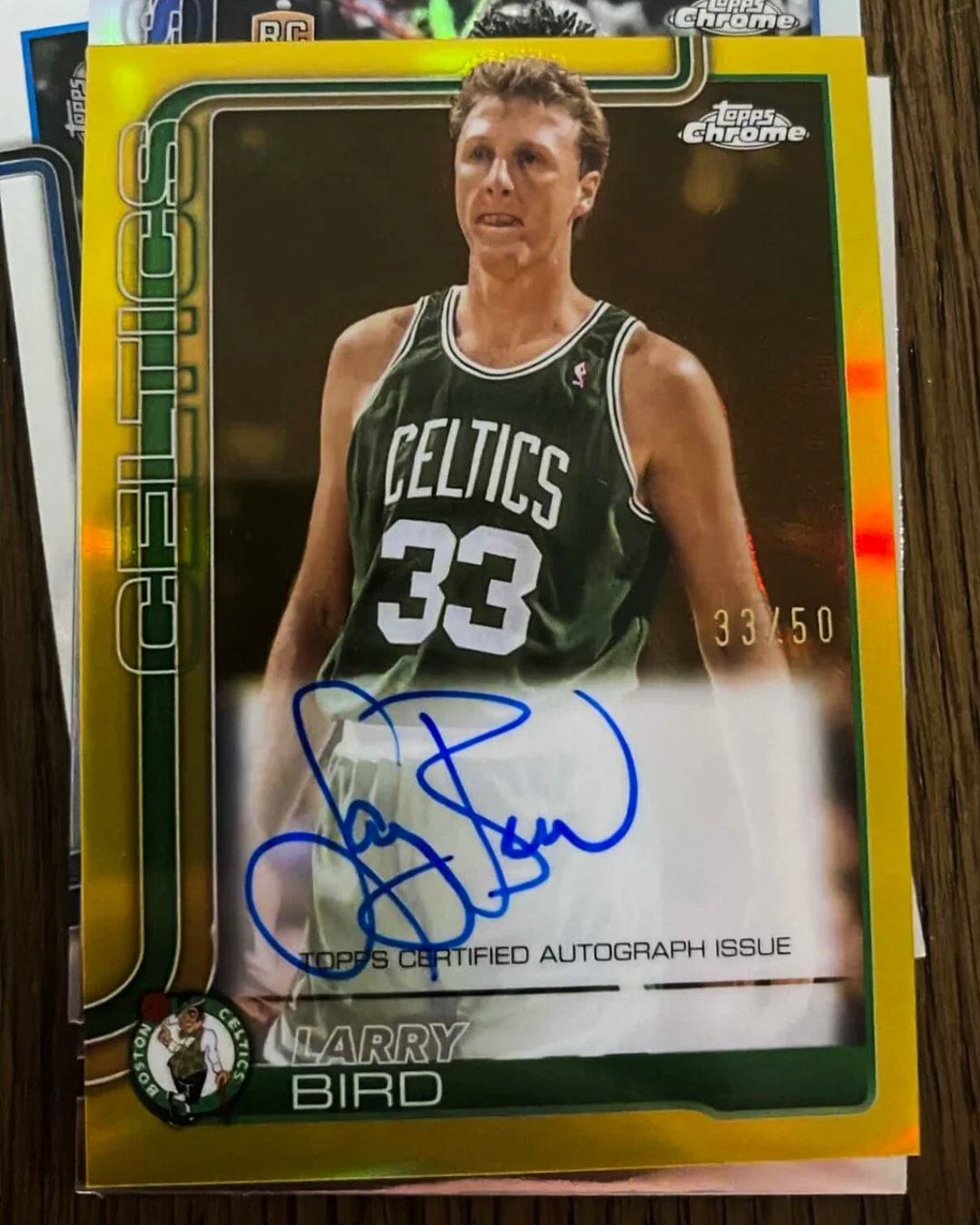 Larry Bird Gold serial 33 of 50