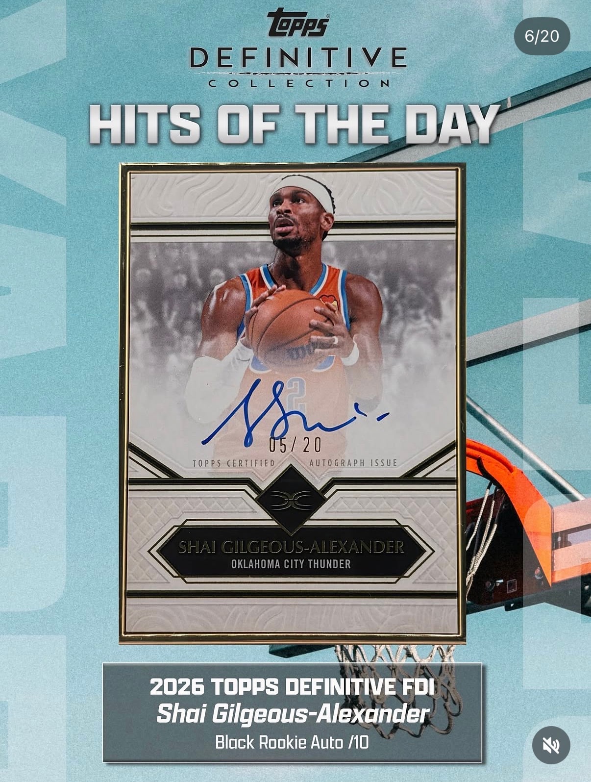 Shai Gilgeous-Alexander Base serial 5 of 20