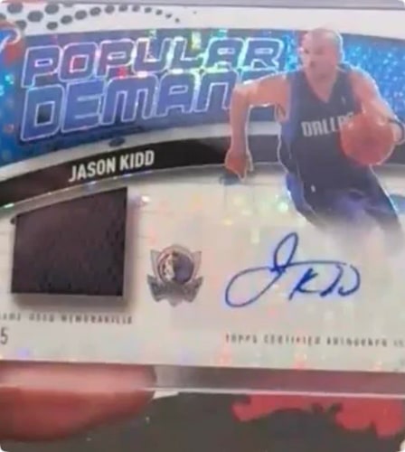 Jason Kidd Pristine Blue serial 35 of 75