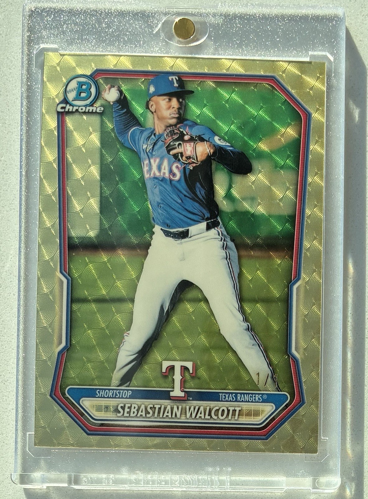 Sebastian Walcott SuperFractor serial 1 of 1