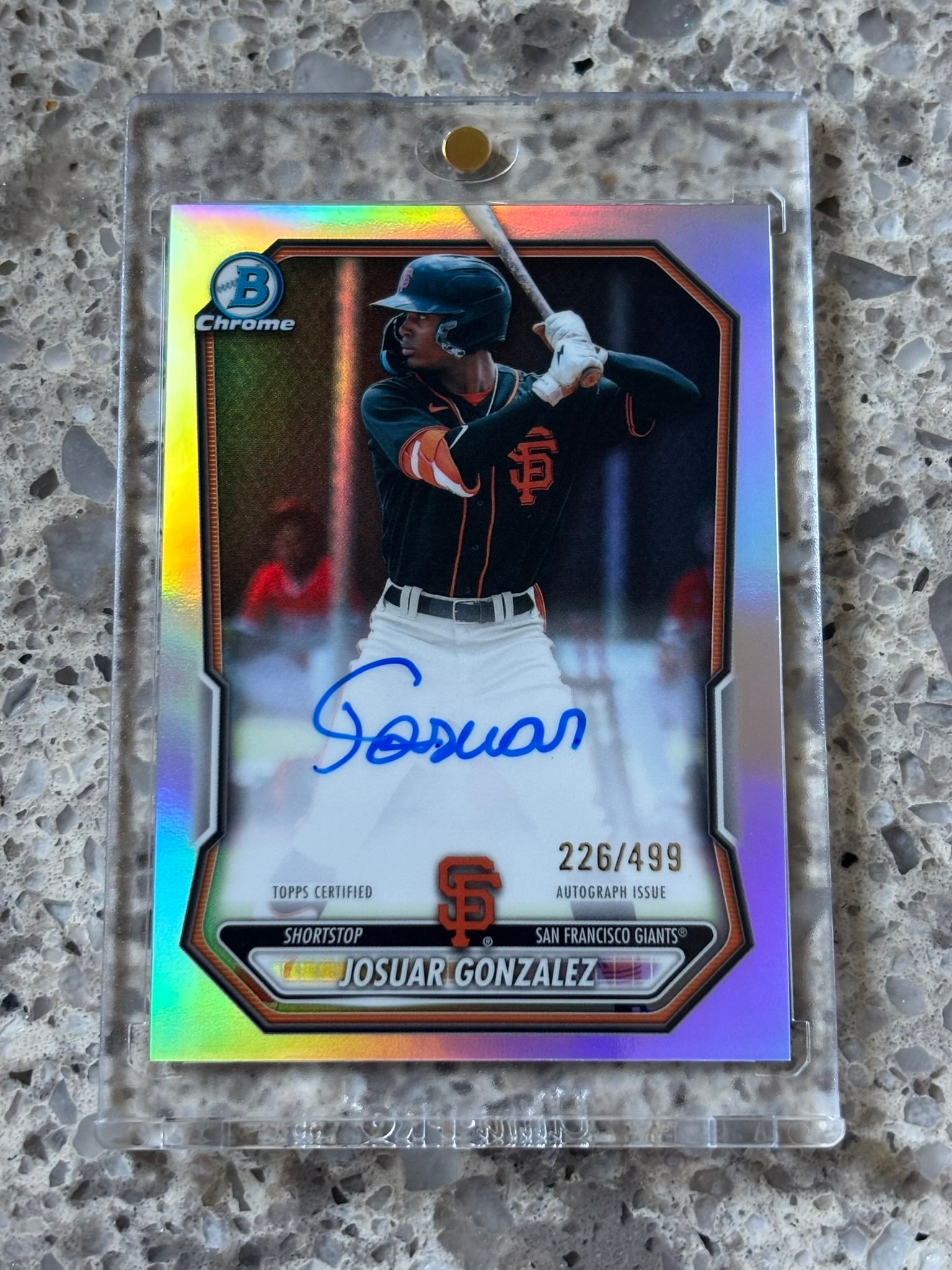Josuar Gonzalez Refractor serial 226 of 499