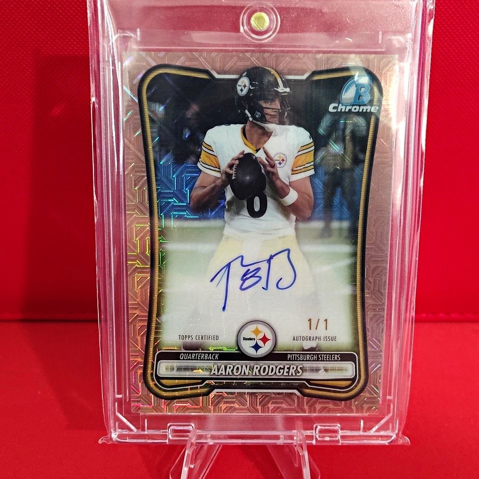 Aaron Rodgers Rose Gold Mojo serial 1 of 1