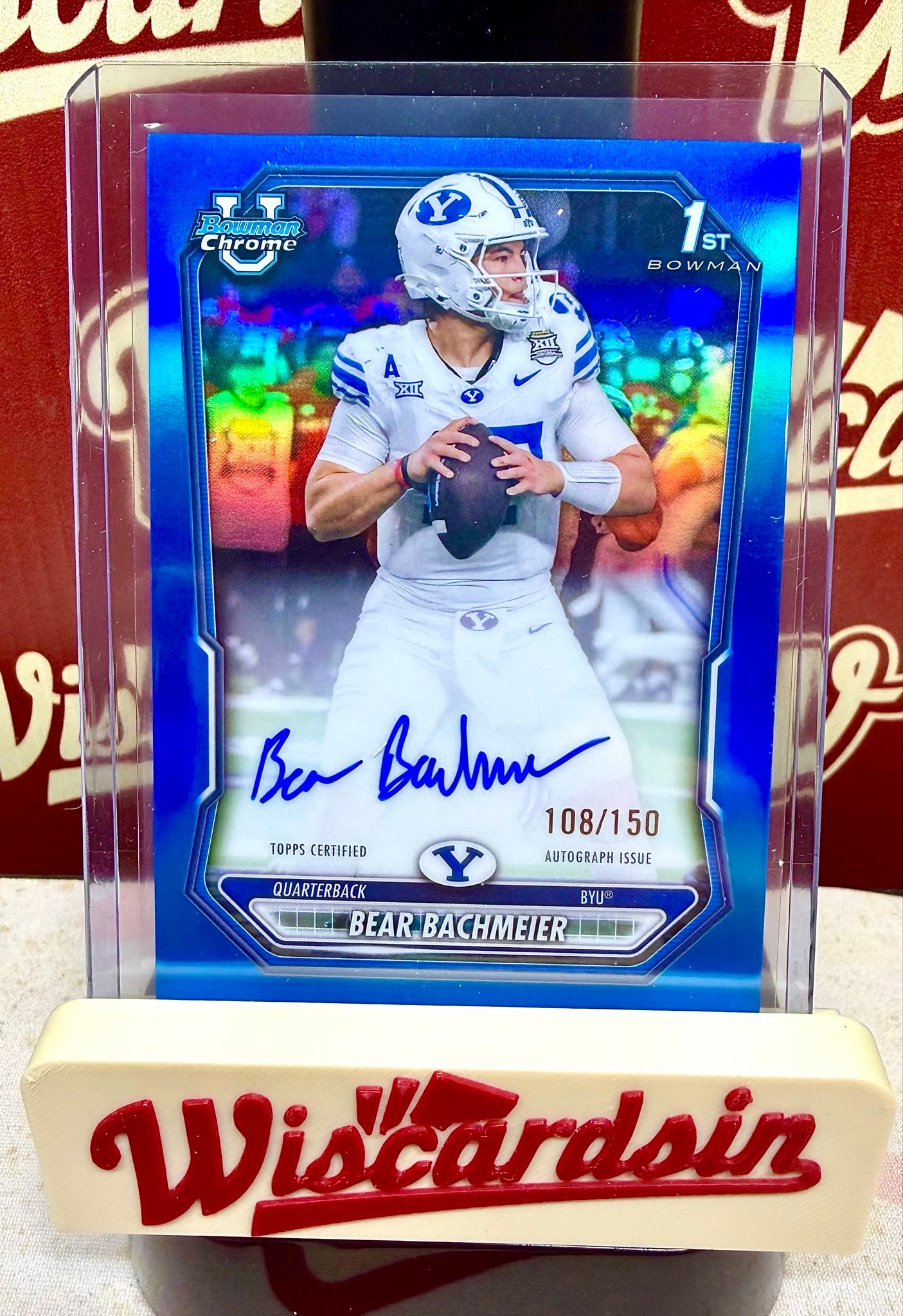 Bear Bachmeier Blue Refractor serial 108 of 150