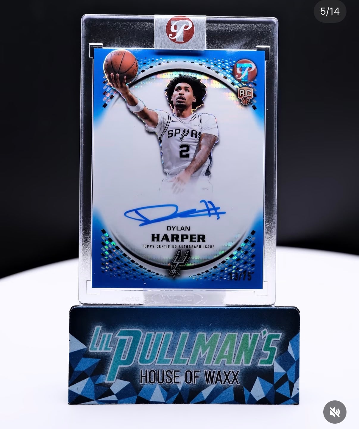 Dylan Harper Pristine Blue serial 13 of 75