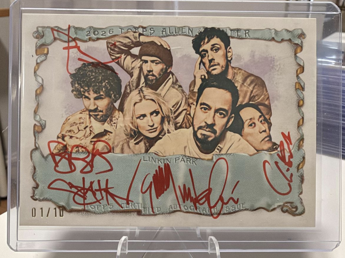Dave Farrell / Mike Shinoda / Joe Hahn / Brad Delson / Colin Brittain / Emily Armstrong Red Ink serial 1 of 10
