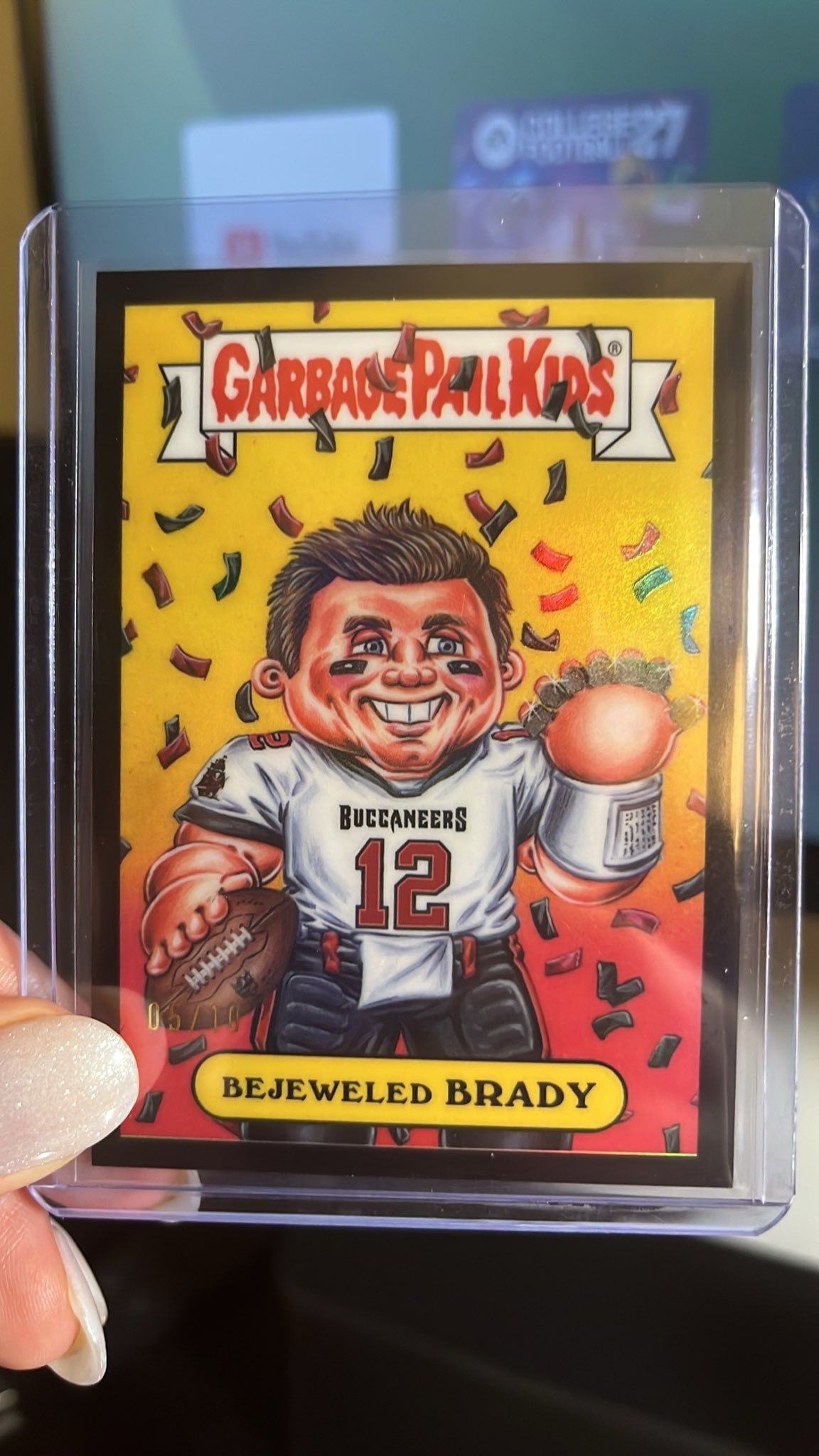 Tom Brady Black Refractor serial 5 of 10