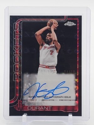 Kevin Durant Black Geometric serial 4 of 10