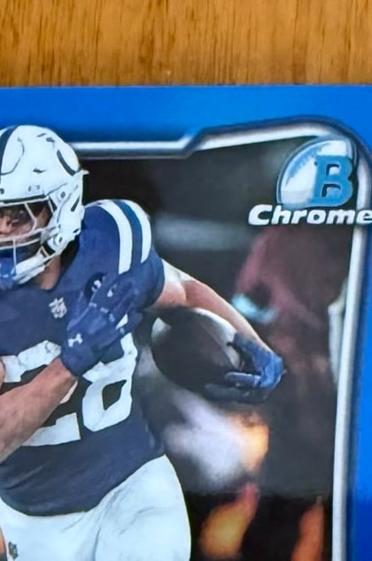 Malik Nabers Blue Refractor serial 26 of 150