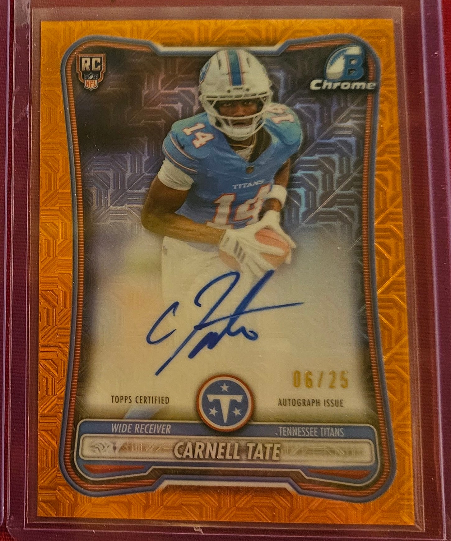 Carnell Tate Orange Mojo serial 6 of 25