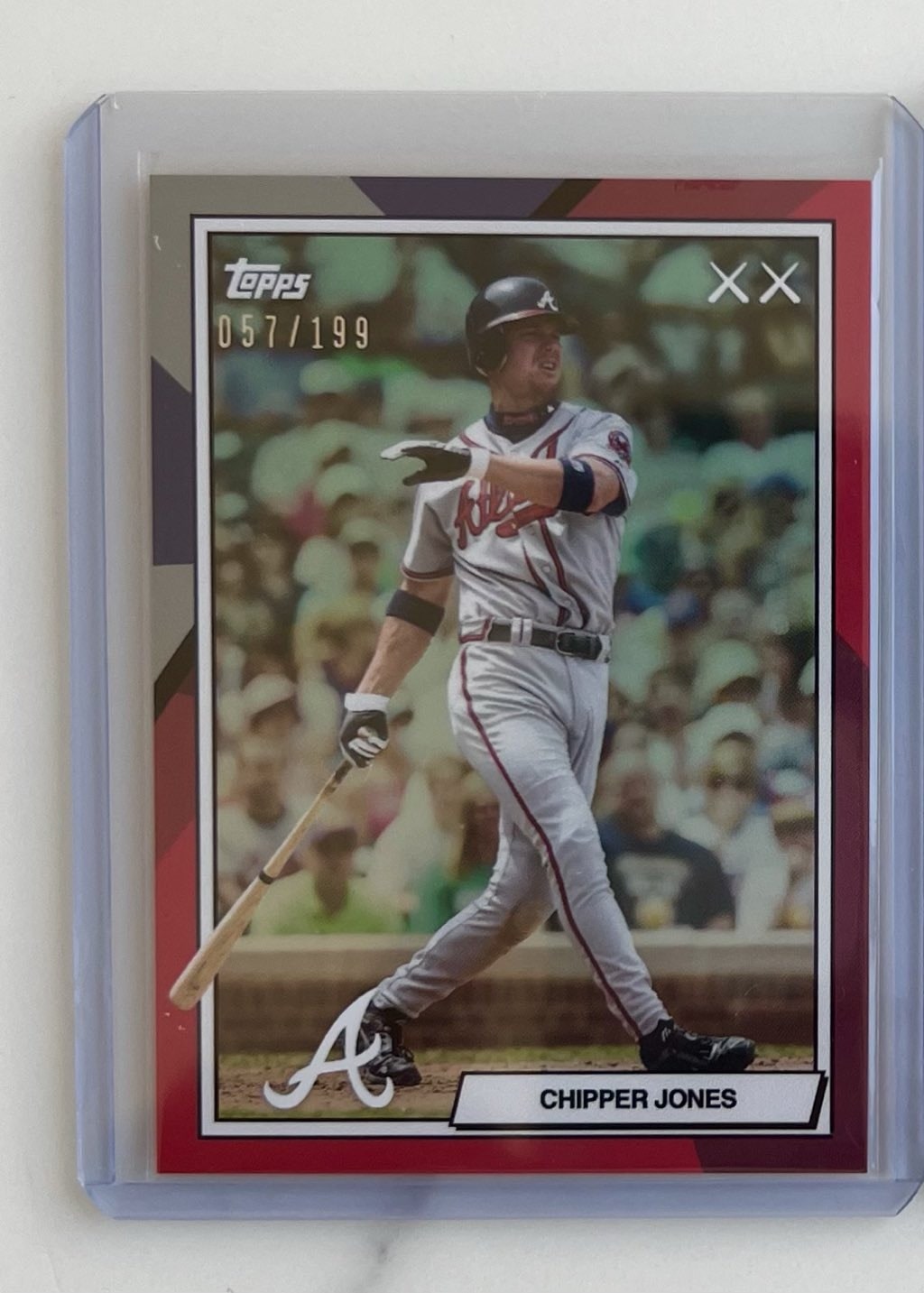 Chipper Jones Aqua serial 57 of 199