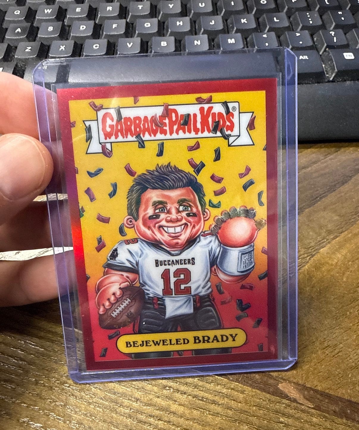 Tom Brady Red Refractor serial 4 of 5