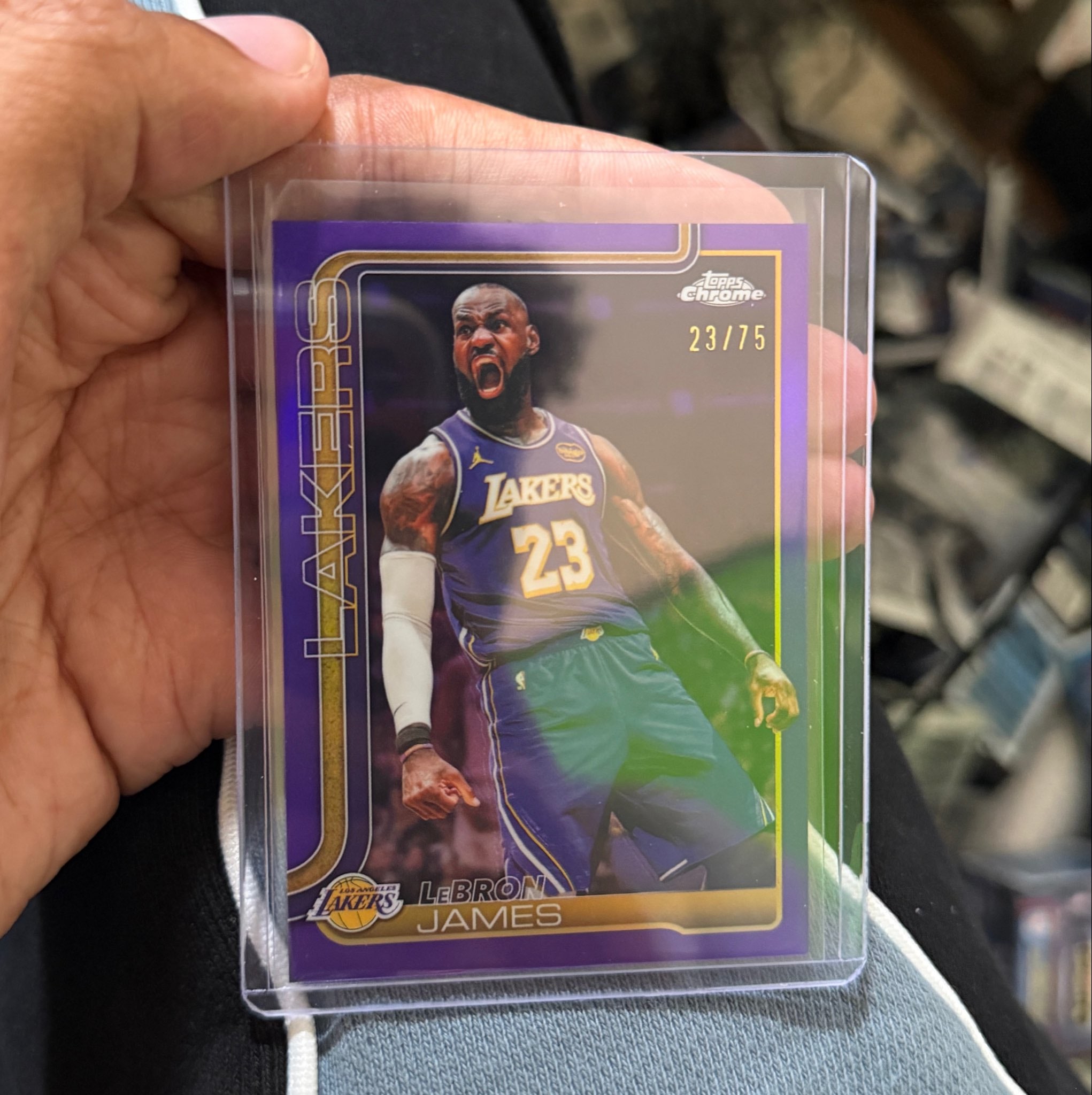 LeBron James Purple serial 23 of 75