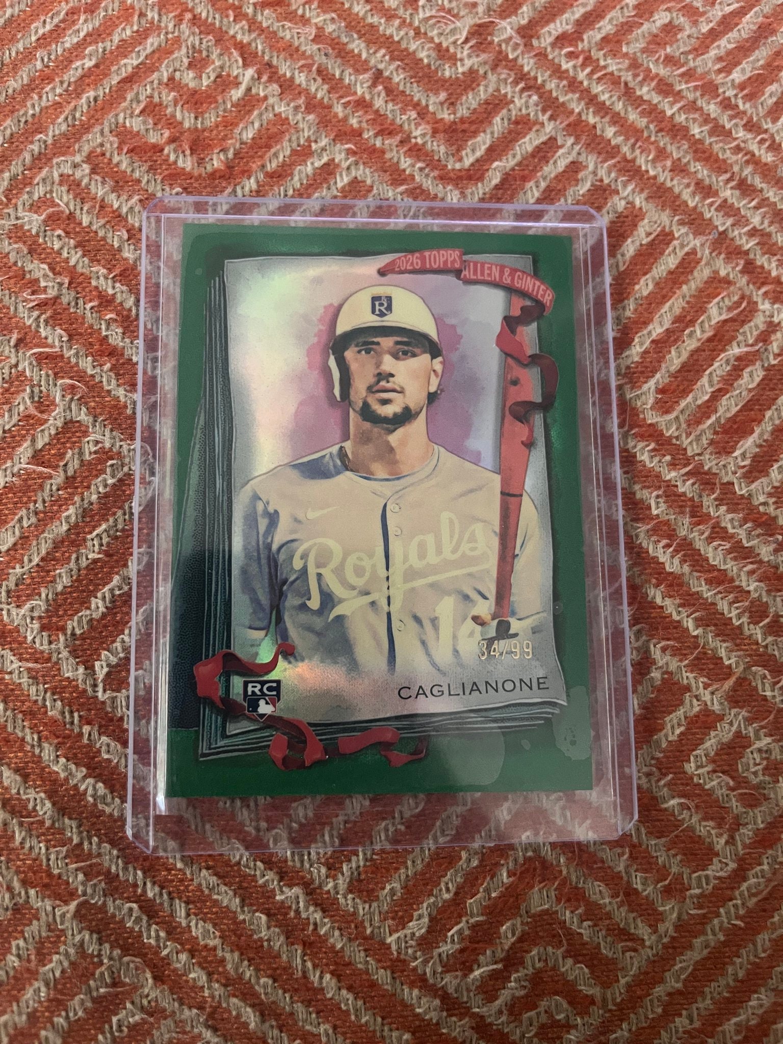 Jac Caglianone Green Foil Filagree serial 34 of 99