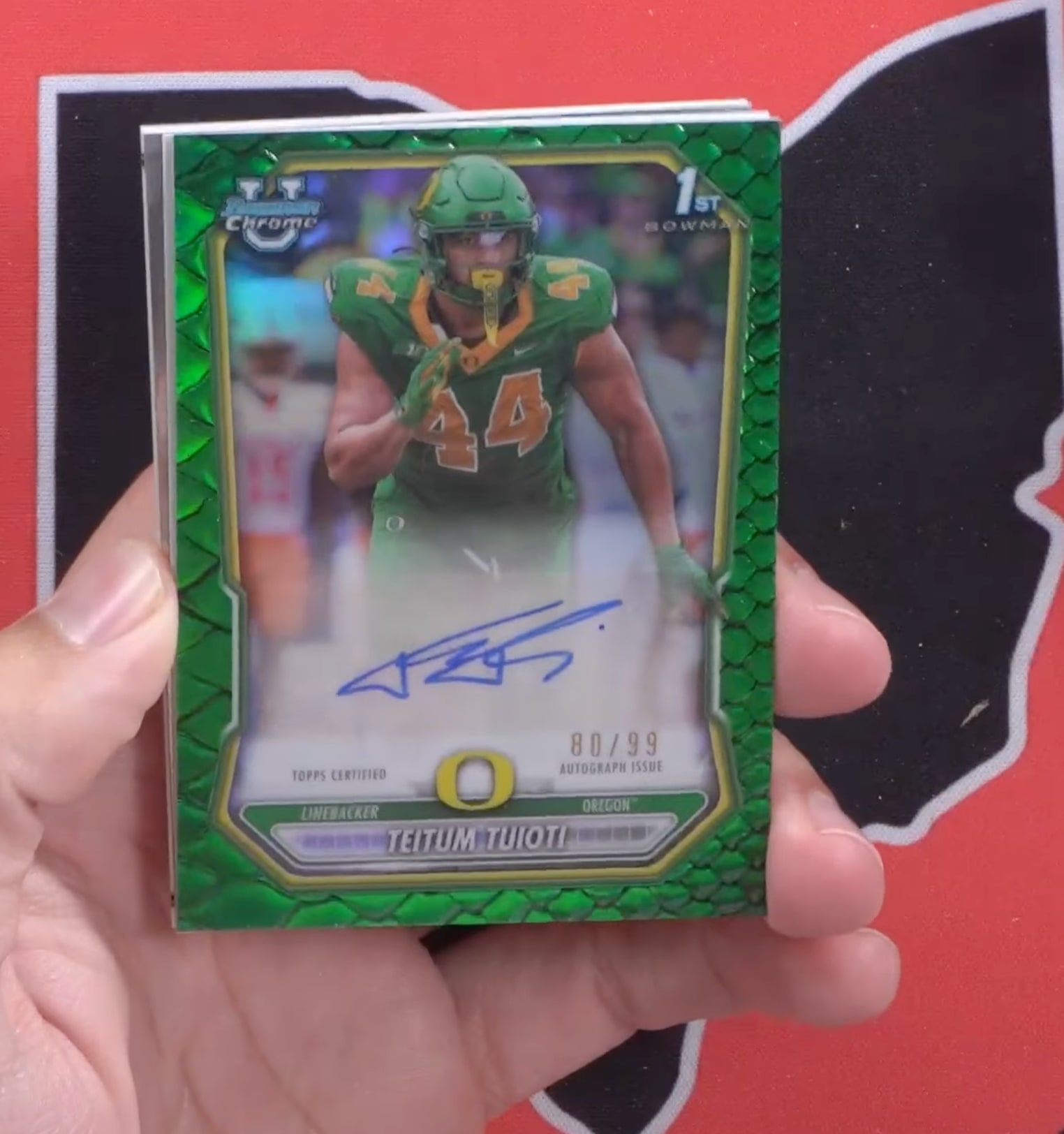 Teitum Tuioti Green Reptilian Refractor serial 80 of 99